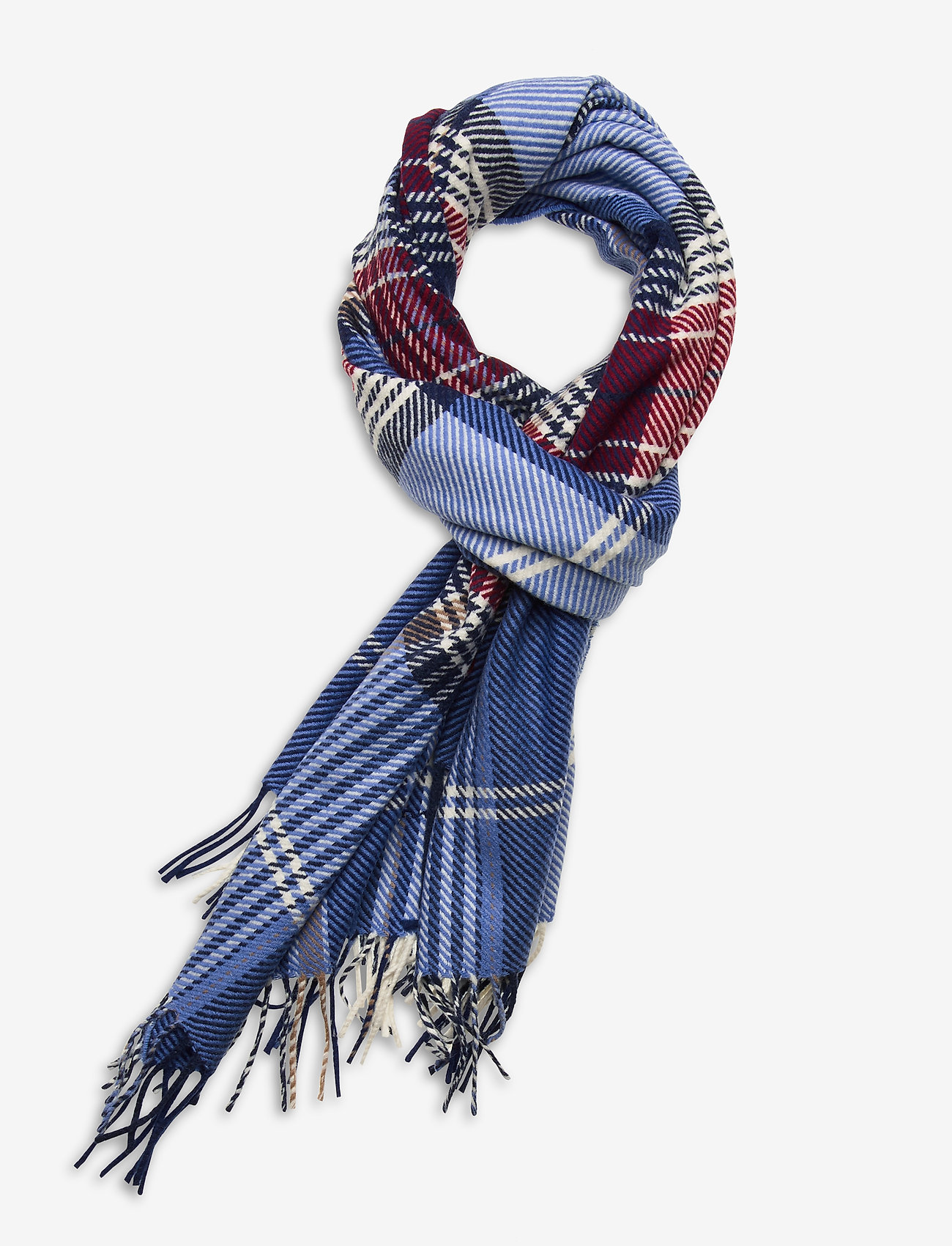 GANT - D1. CHECKED SCARF - pacific blue - 0