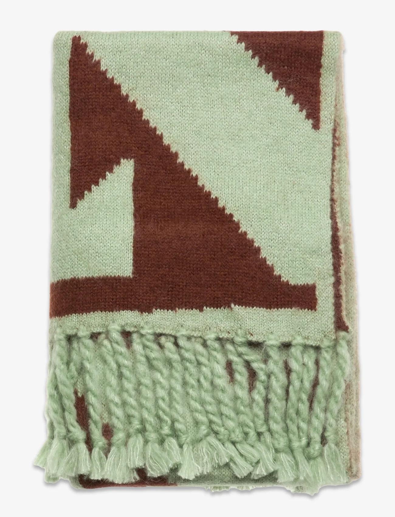 GANT - D1. QUADRAT LOGO MOHAIR SCARF - halstørklæder - cocoa bean - 1