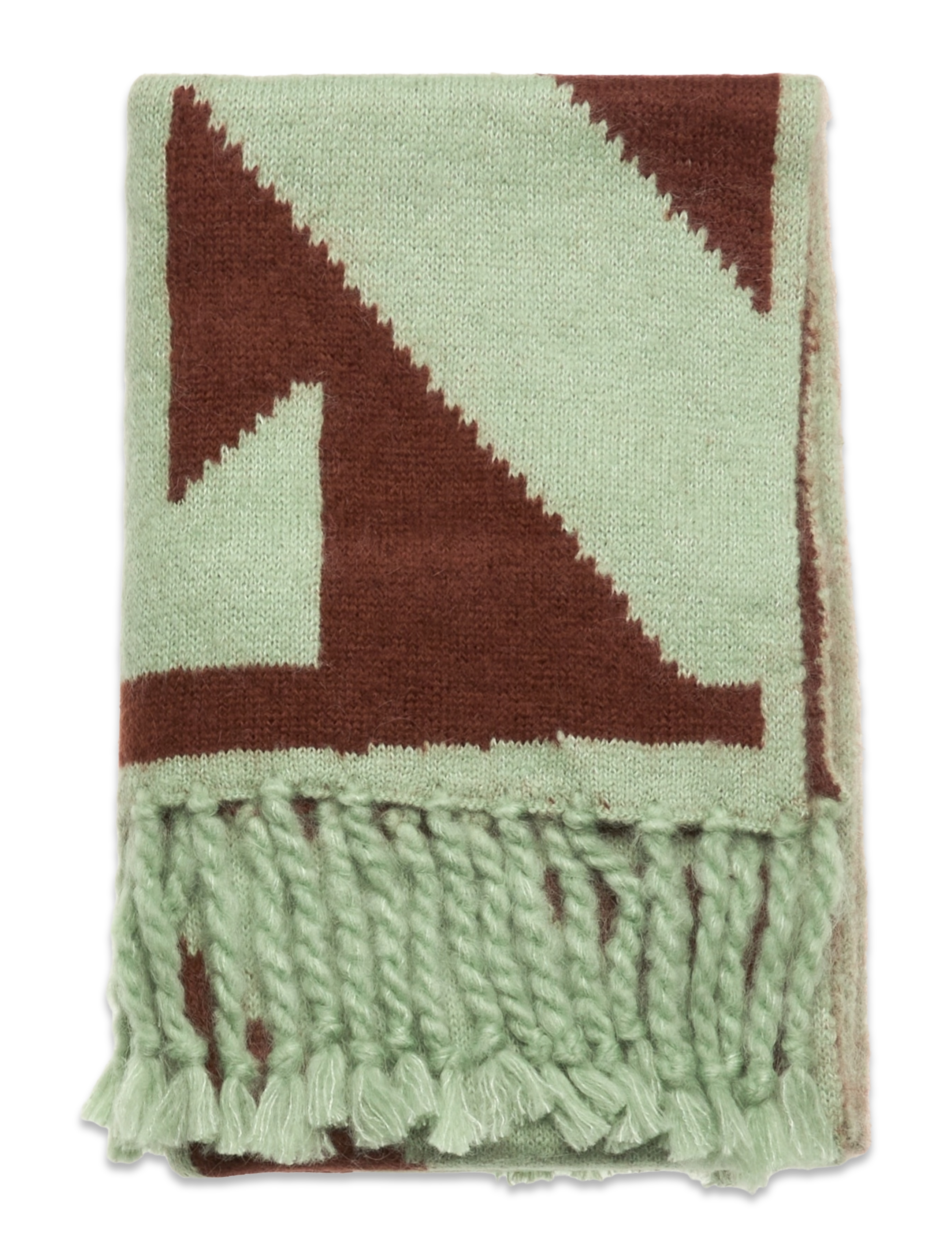 GANT - D1. QUADRAT LOGO MOHAIR SCARF - cocoa bean - 1