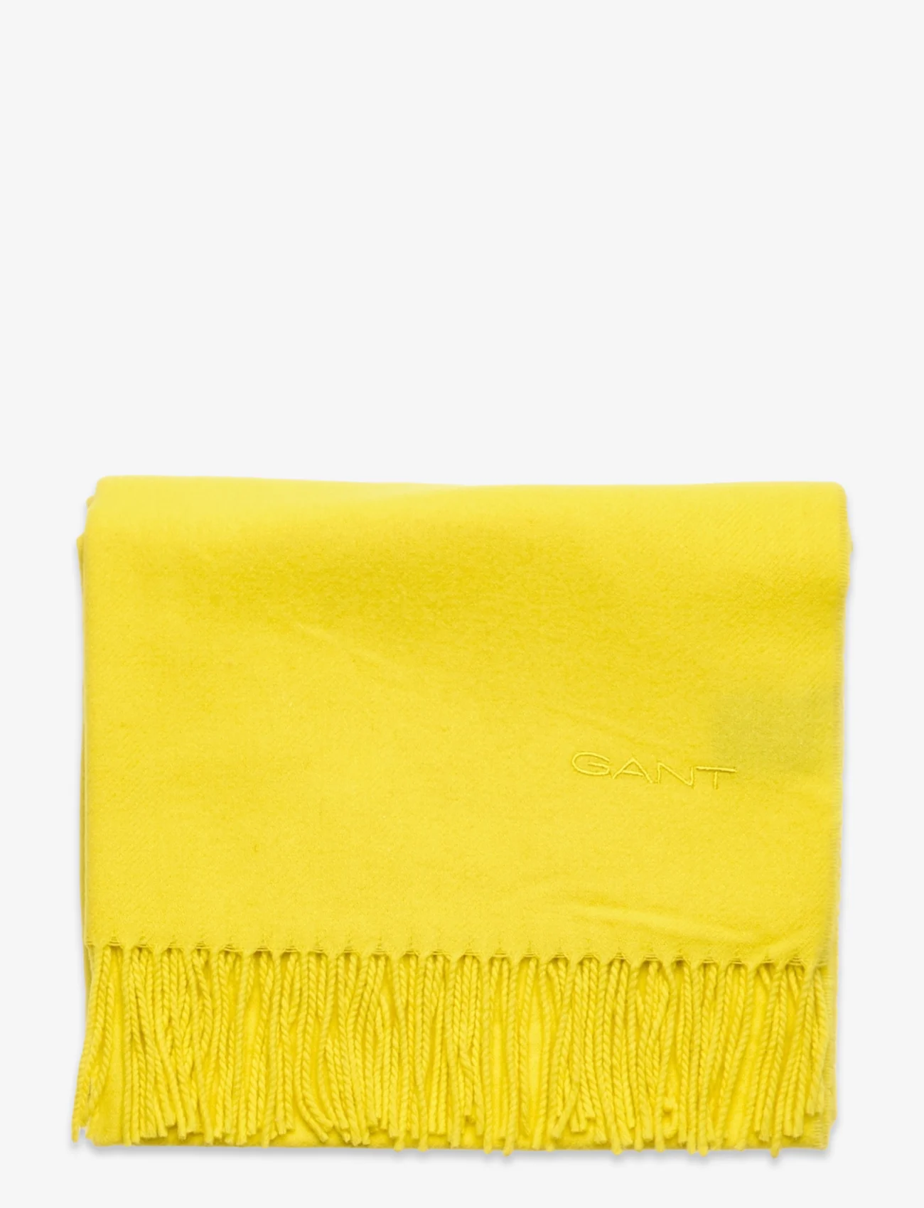 GANT - D2. WOOL SOLID WOVEN SCARF - electric yellow - 1