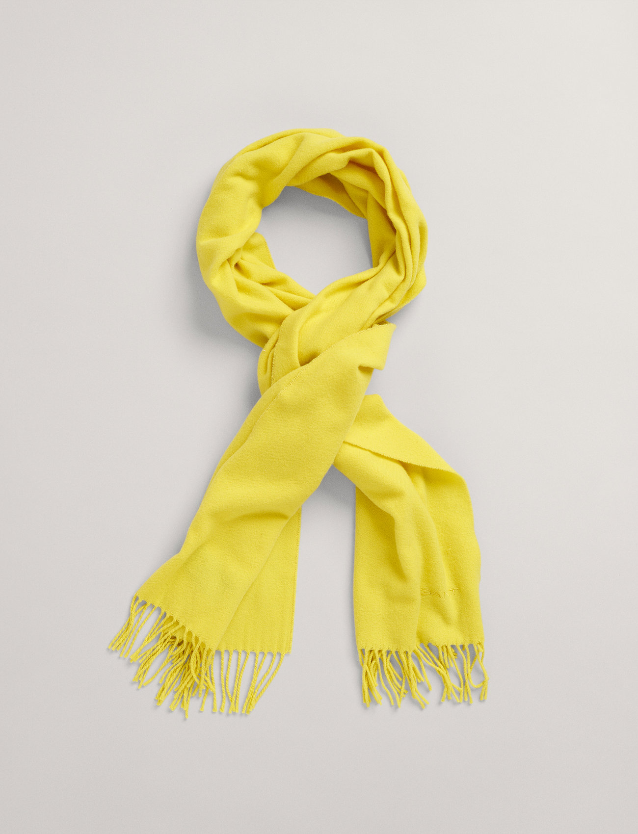 GANT - D2. WOOL SOLID WOVEN SCARF - electric yellow - 2