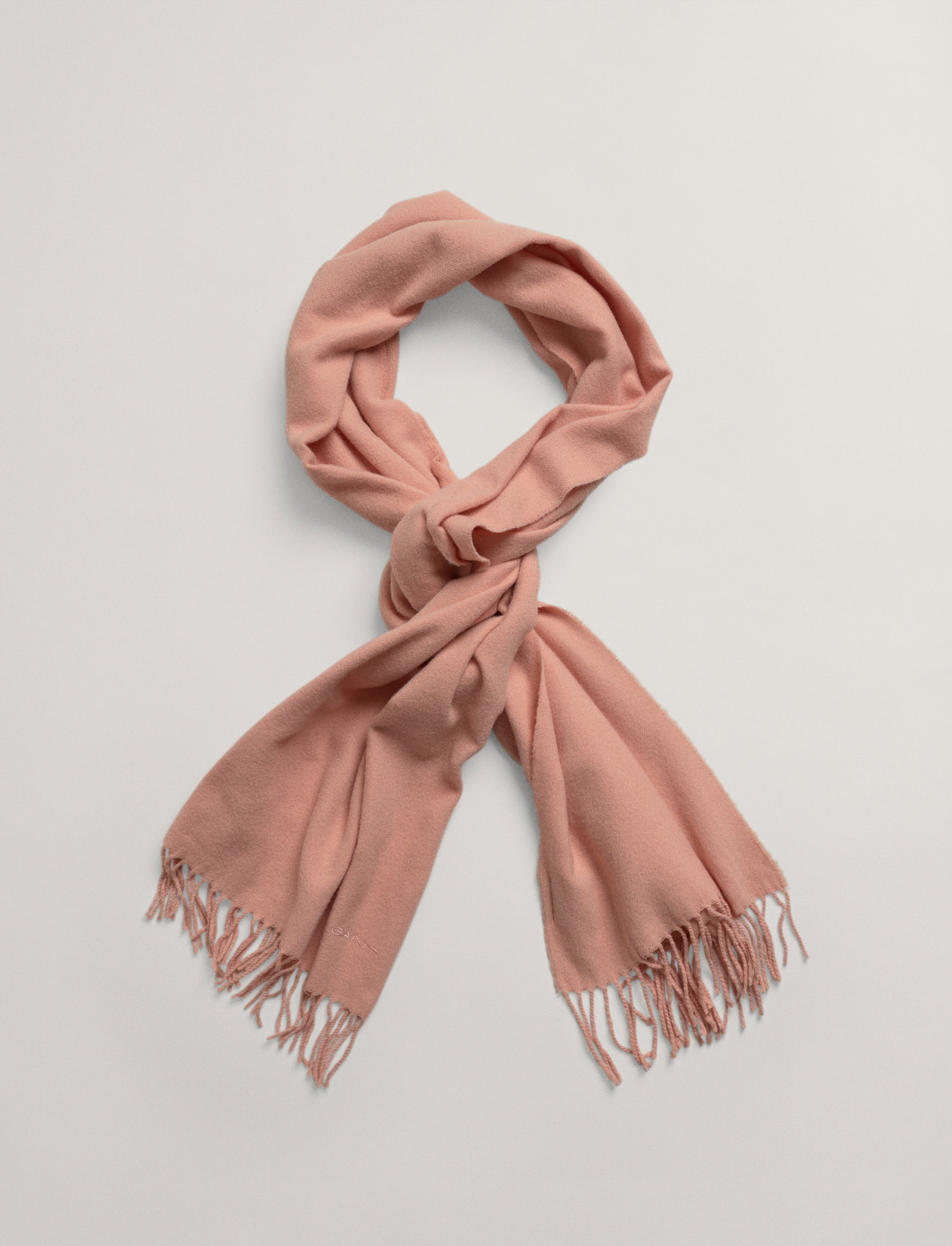 GANT - D2. WOOL SOLID WOVEN SCARF - guava orange - 2