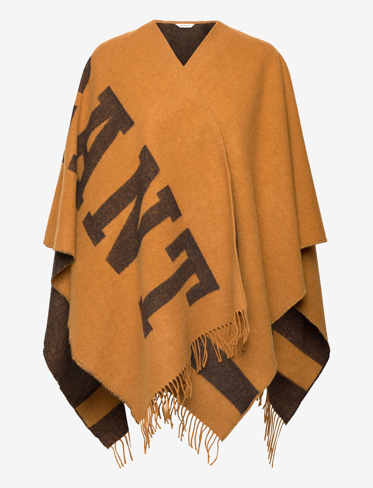 GANT - LOGO WOOL PONCHO - cinnamon brown - 0