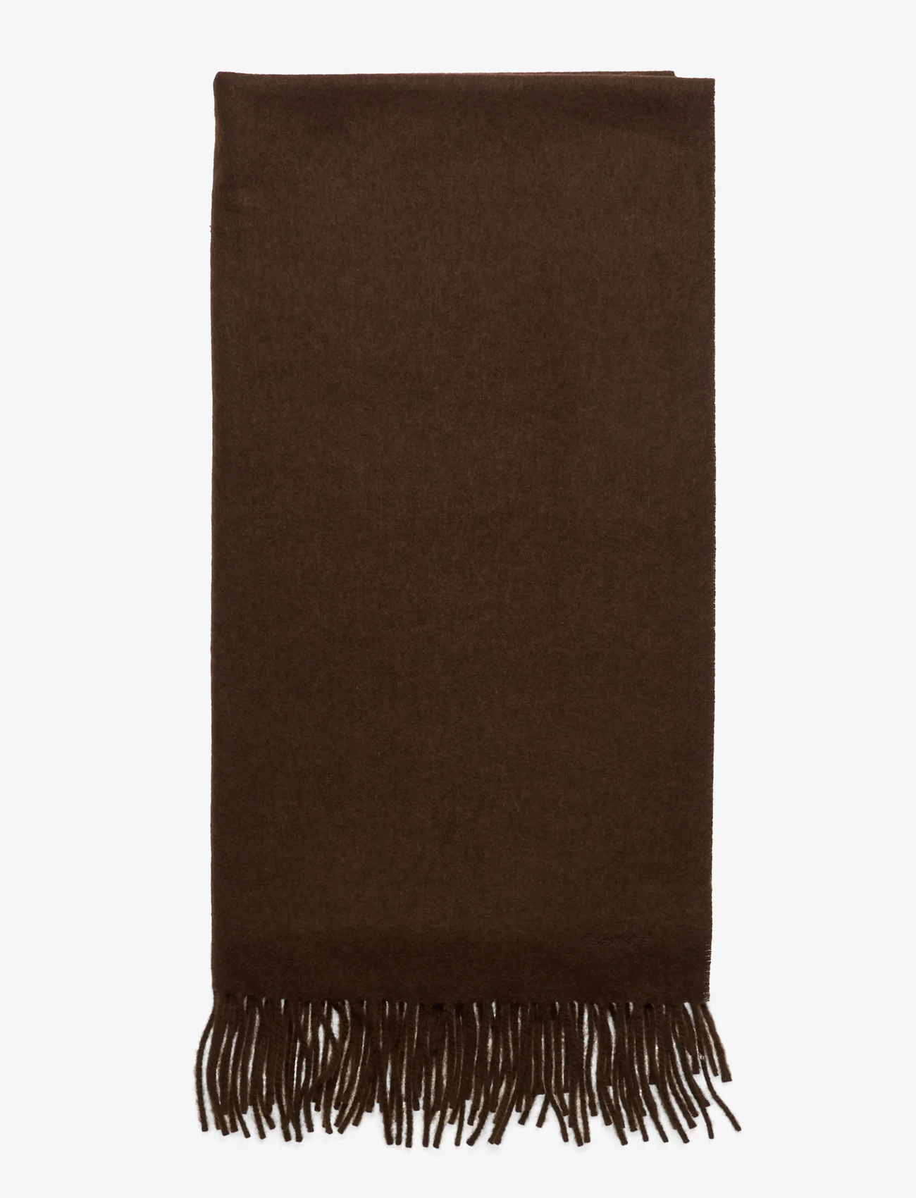 GANT - WOOL WOVEN SCARF - winter scarves - rich brown - 1