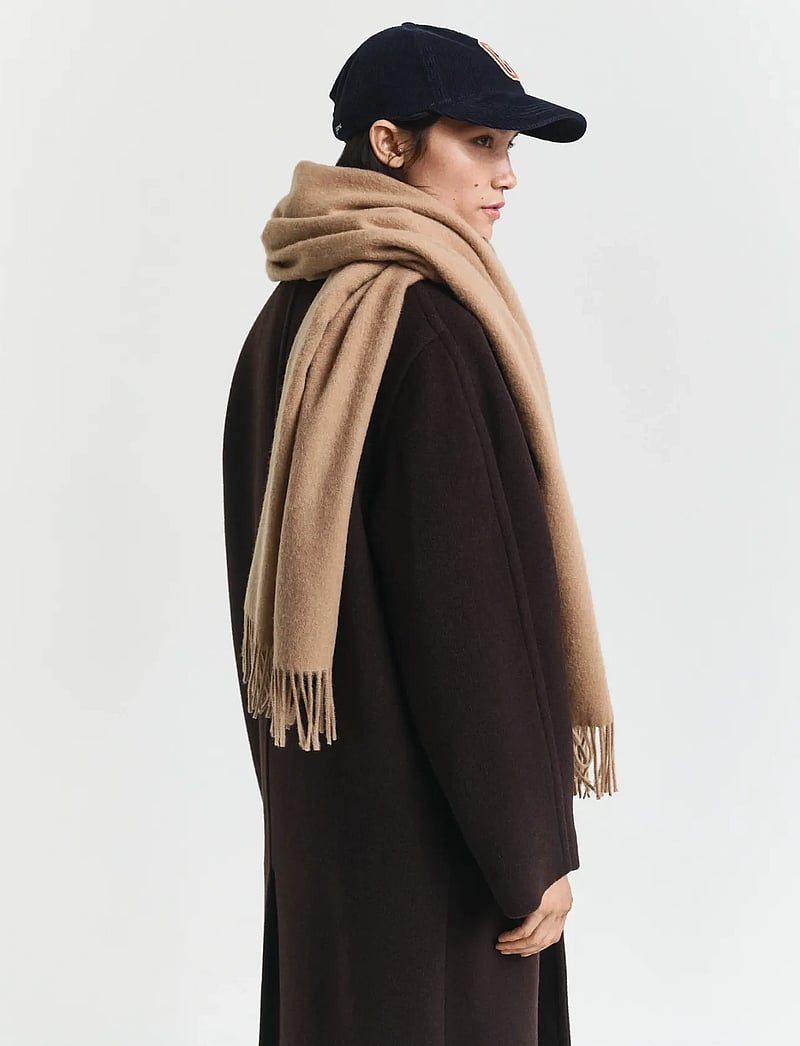 GANT - WOOL WOVEN SCARF - winterschals - warm khaki - 0