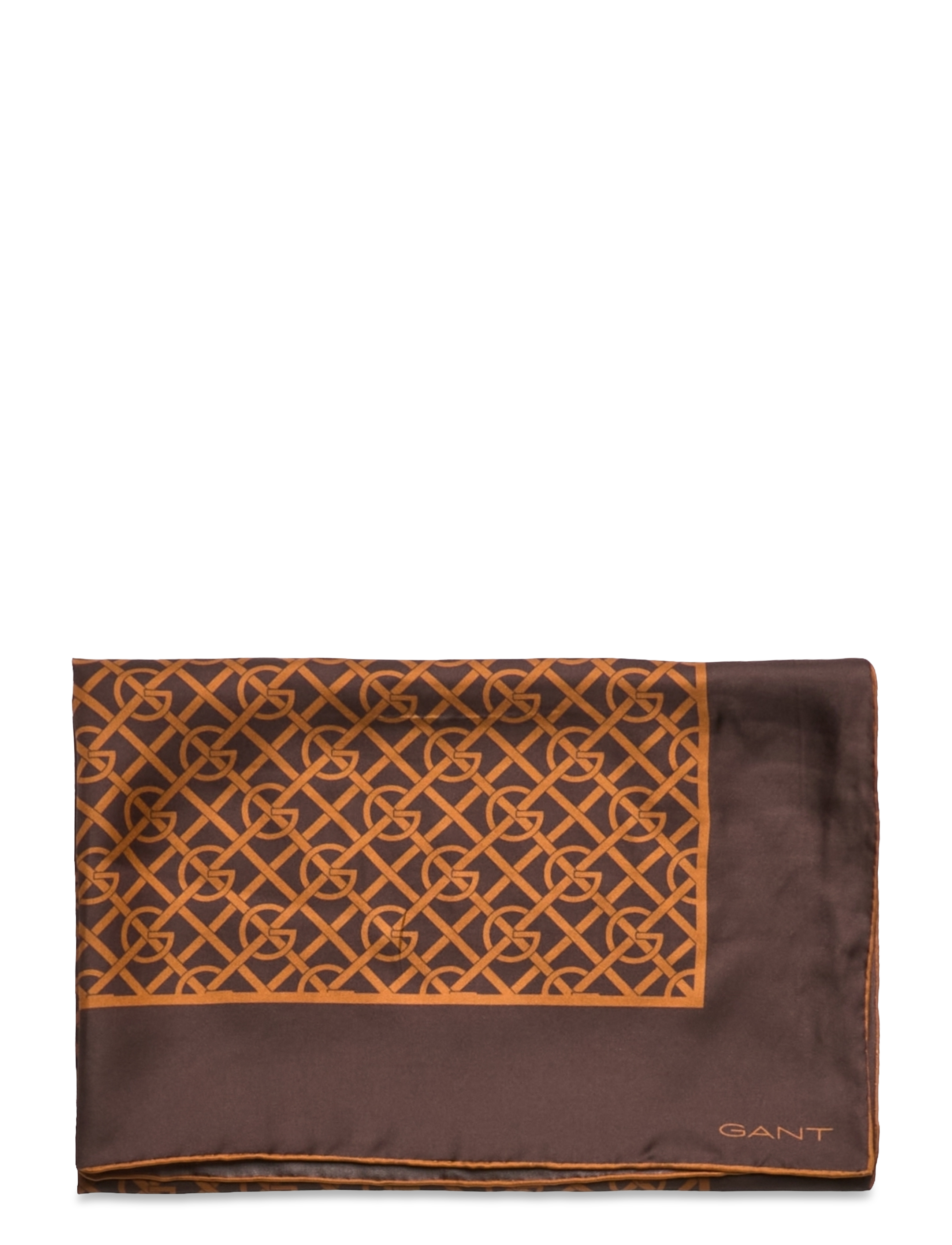 GANT - G PATTERN SILK SCARF - burnt sugar - 1