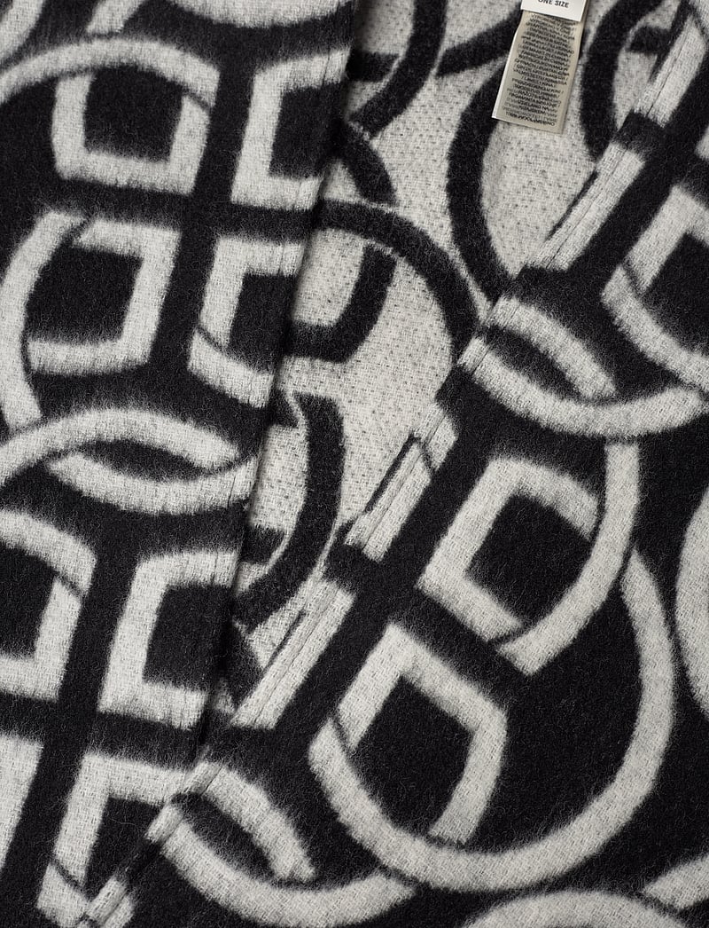 GANT - G PATTERN WOOL PONCHO - ponchos & capes - black - 3