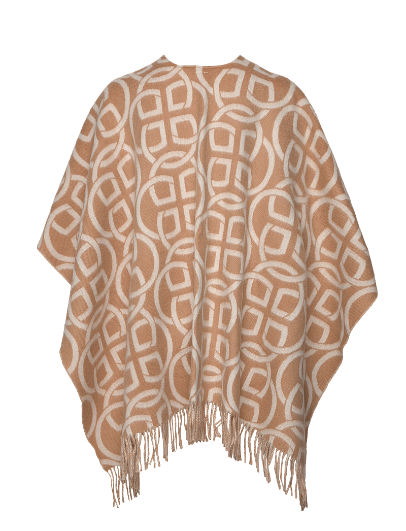 GANT - G PATTERN WOOL PONCHO - ponchoer & kapper - caramel beige - 2