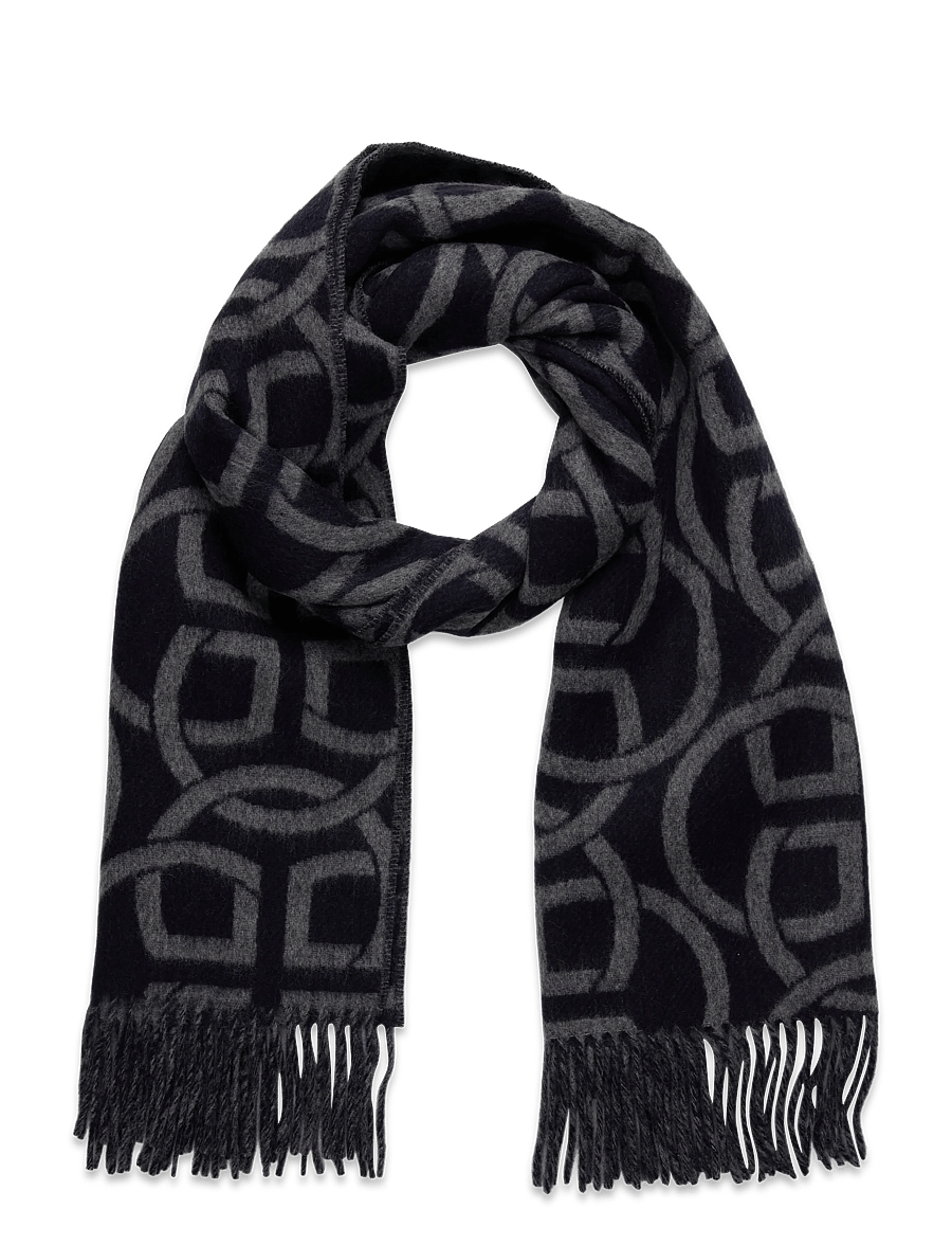 Gant - G PATTERN WOOL SCARF - halsdukar - evening blue - 1