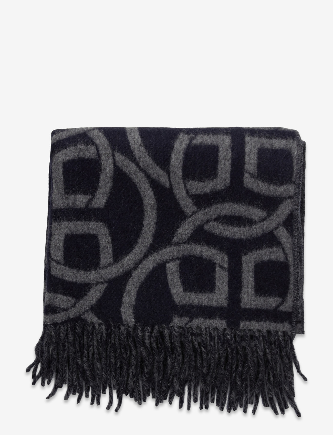 GANT - G PATTERN WOOL SCARF - halsdukar - evening blue - 2