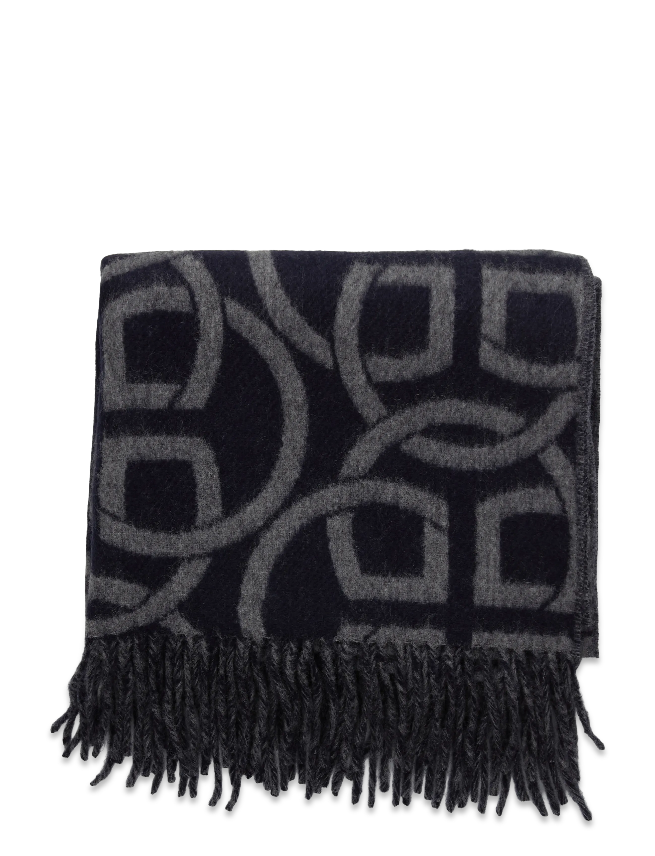 Gant - G PATTERN WOOL SCARF - halsdukar - evening blue - 2