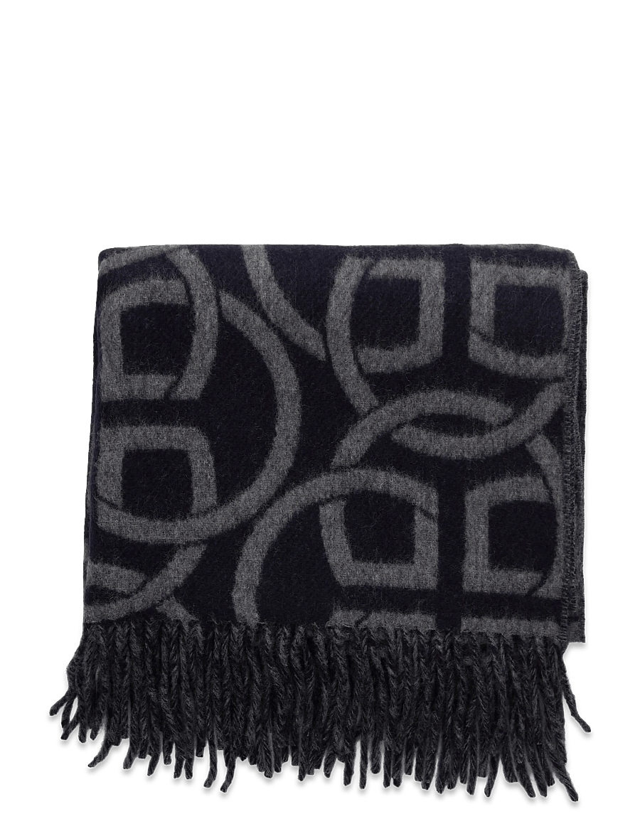 Gant - G PATTERN WOOL SCARF - halsdukar - evening blue - 2