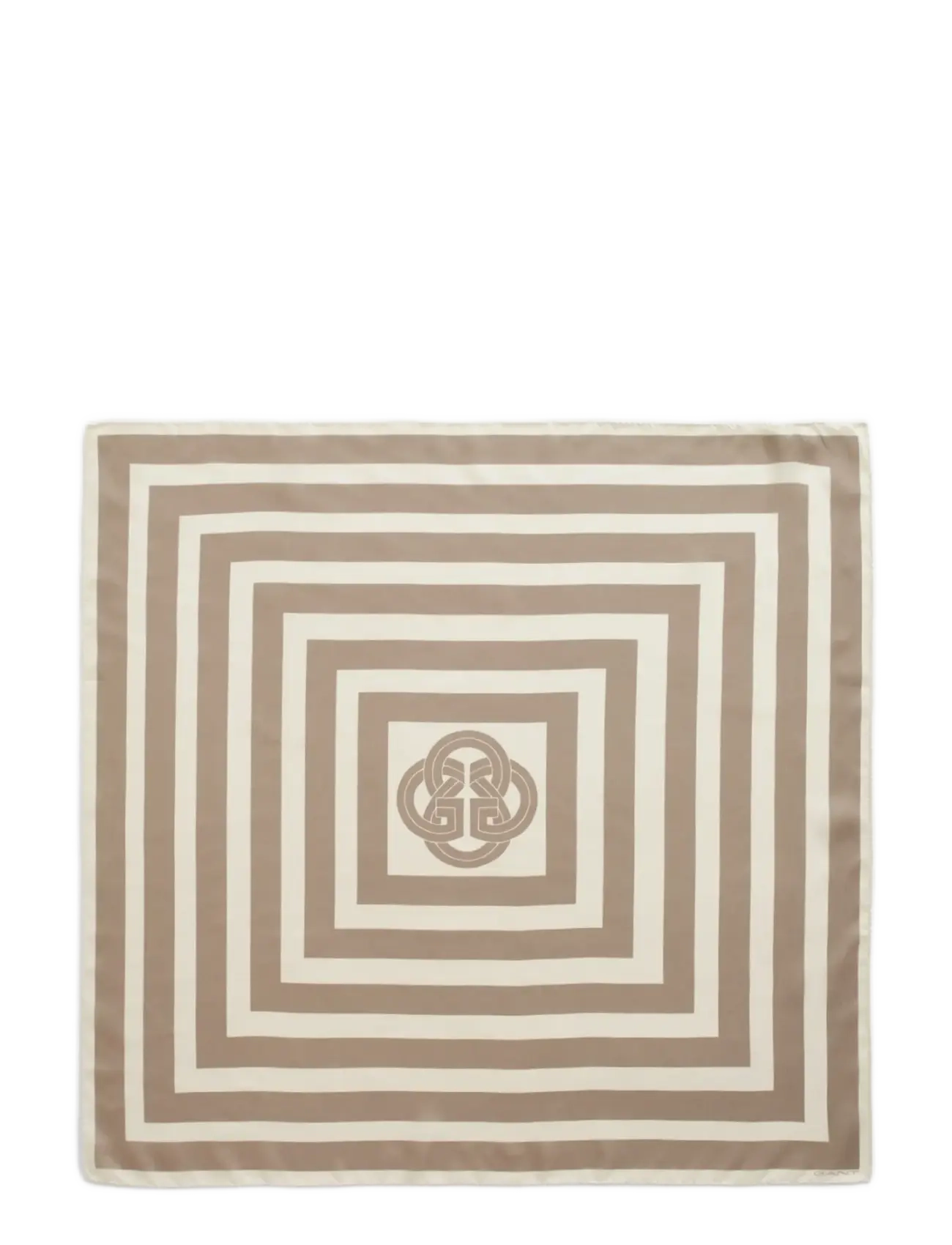 GANT STRIPE PRINT SILK SCARF - Aksessuaarid - DRY SAND / beige
