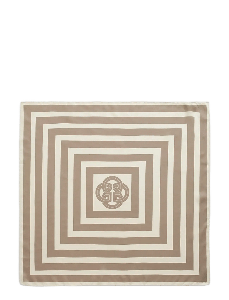 GANT - STRIPE PRINT SILK SCARF - sjalar - dry sand - 0