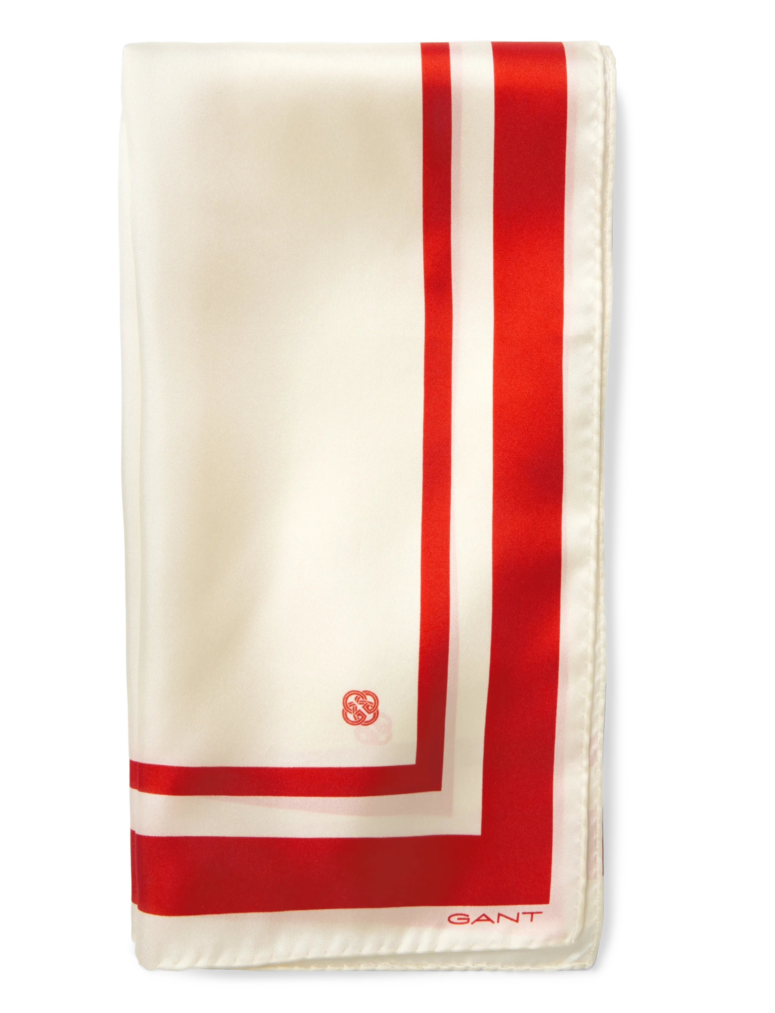 Gant - STRIPED SILK SCARF - cream - 1