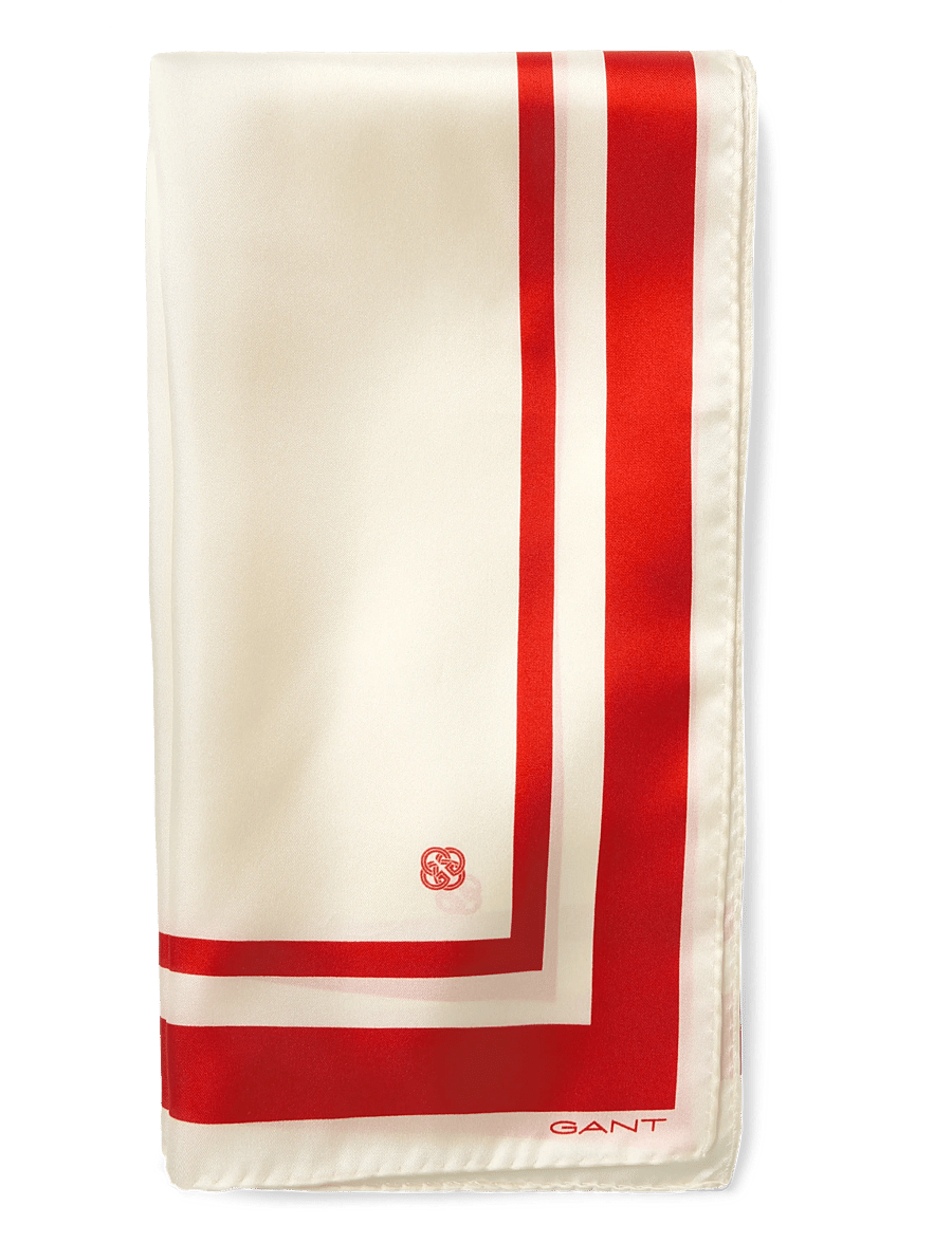 Gant - STRIPED SILK SCARF - moetrendid - cream - 1