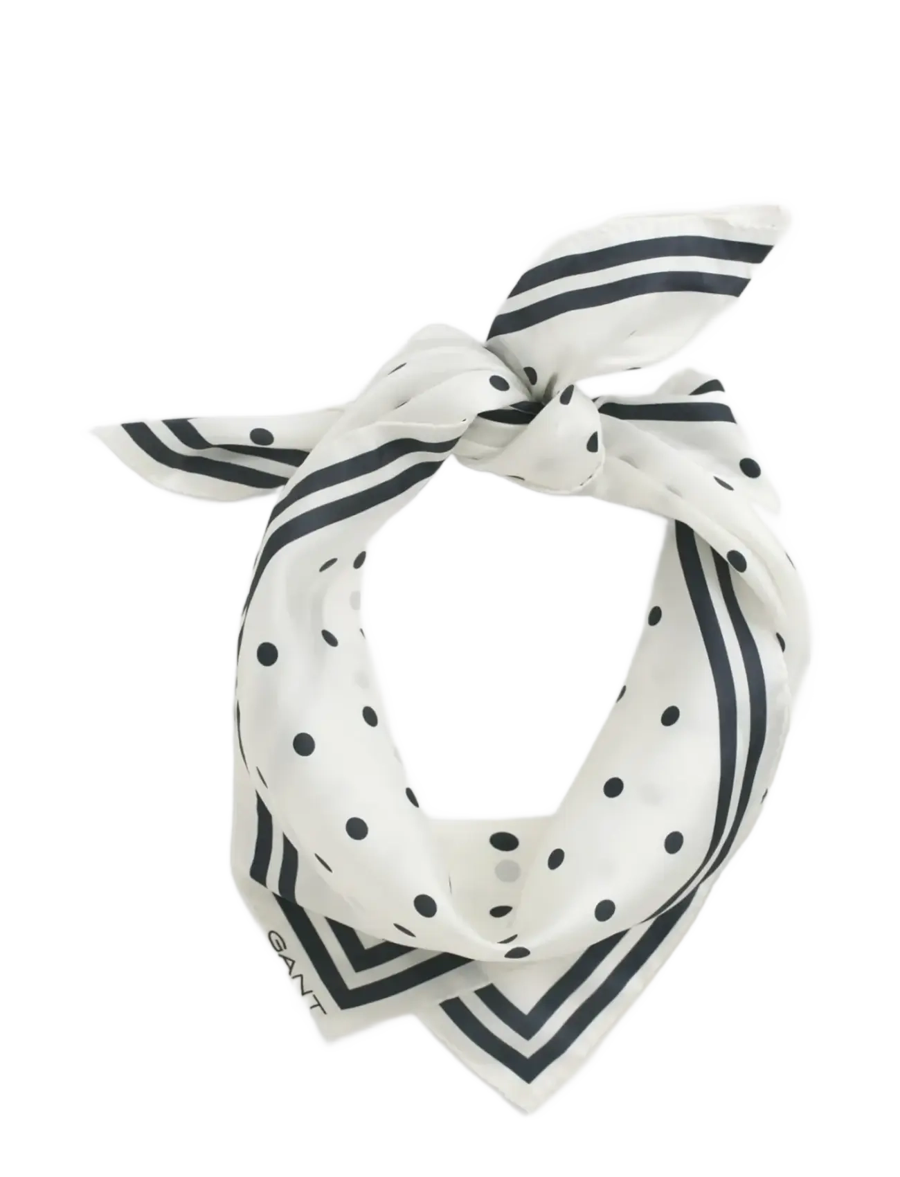 GANT Dot Print Silk Schal Cream - One Size - Damen