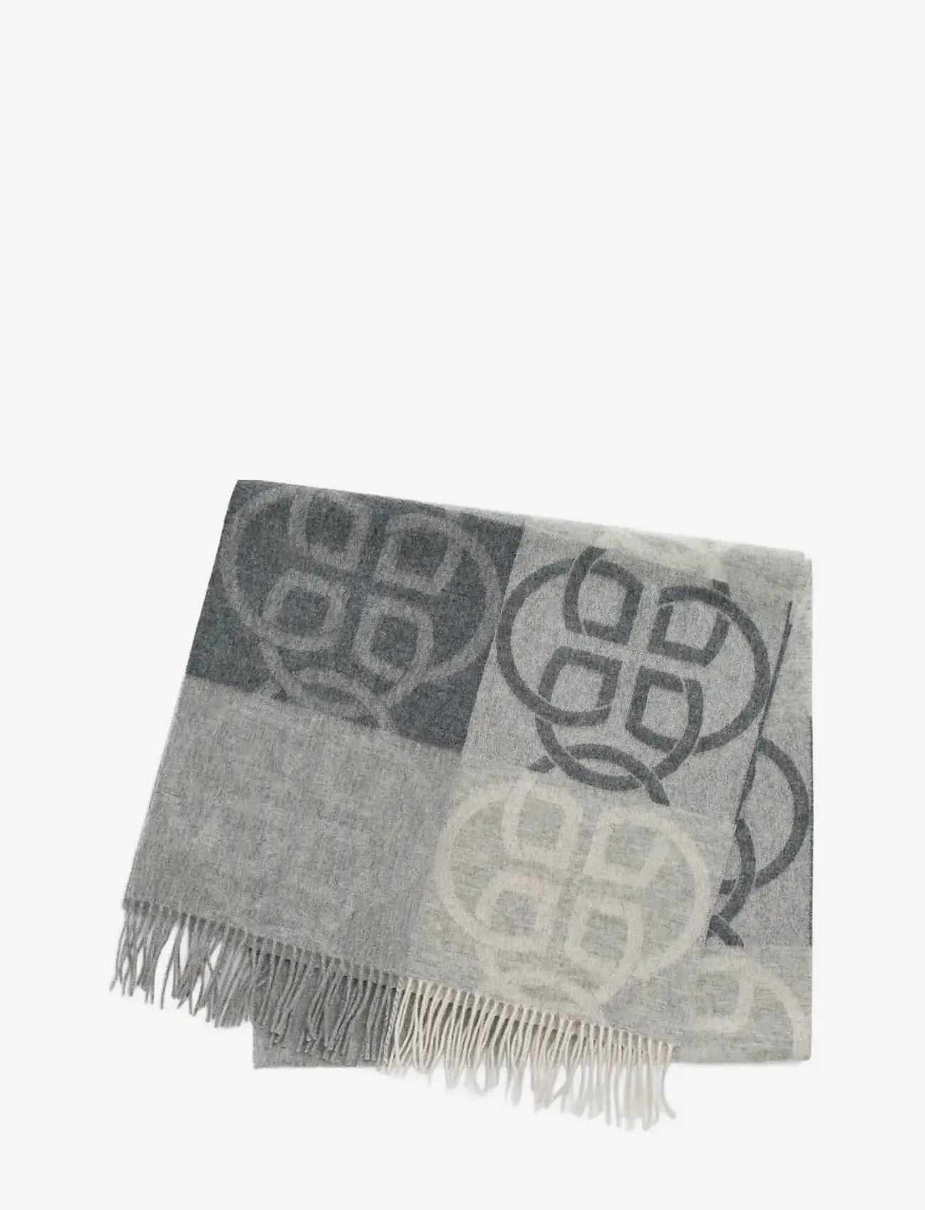 GANT - MONOGRAM WOOL SCARF - halsdukar - charcoal melange - 0