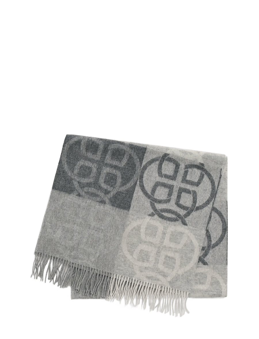 Gant - MONOGRAM WOOL SCARF - winter scarves - charcoal melange - 0