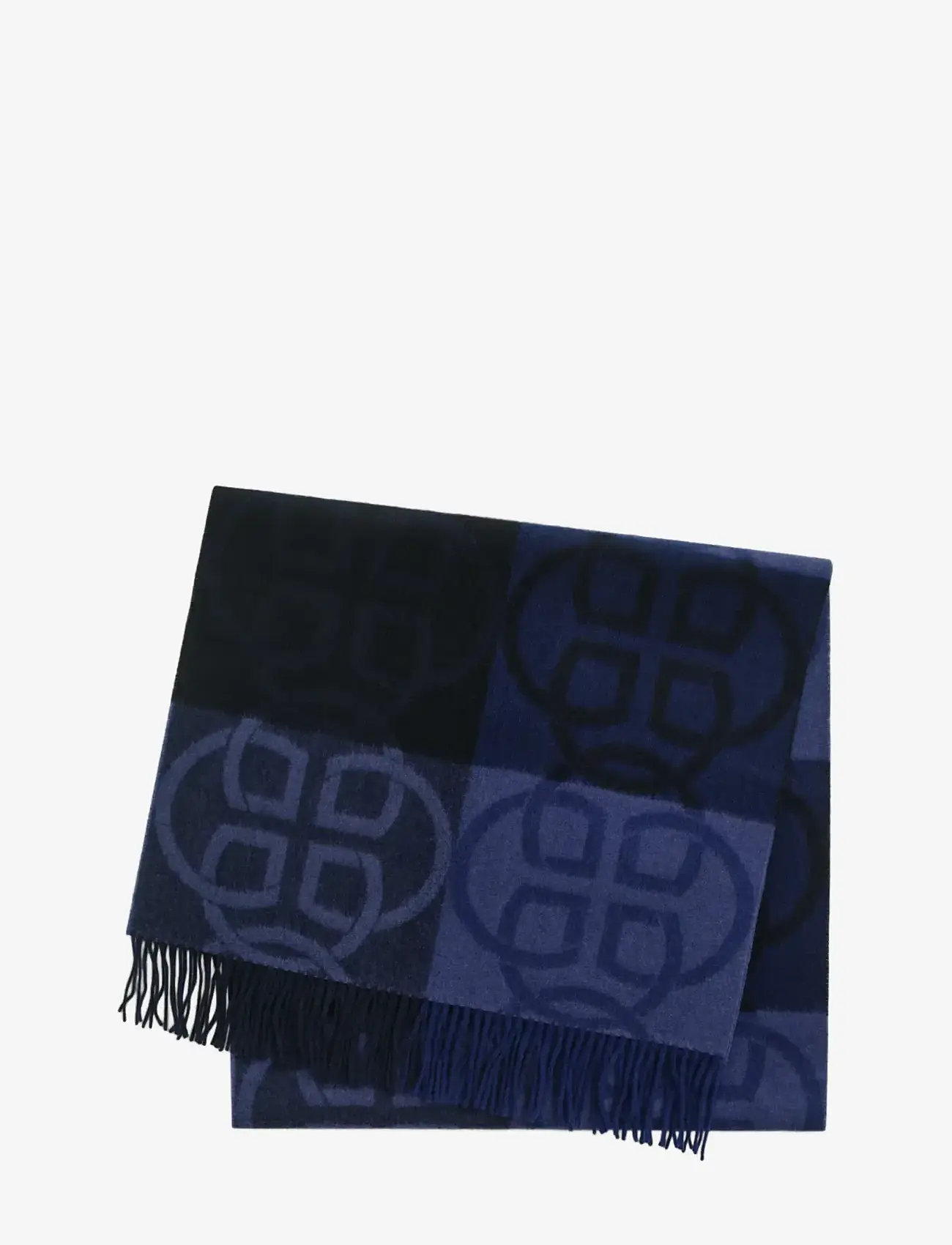 GANT - MONOGRAM WOOL SCARF - winter scarves - evening blue - 0