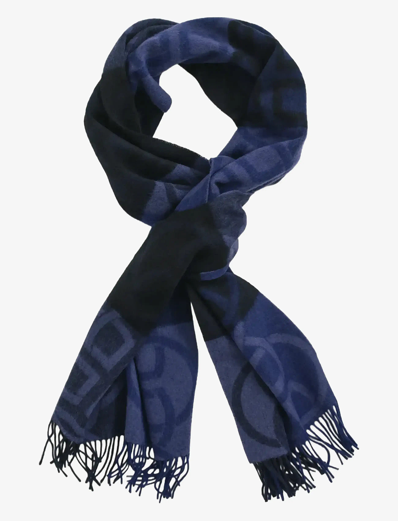 GANT - MONOGRAM WOOL SCARF - winter scarves - evening blue - 1