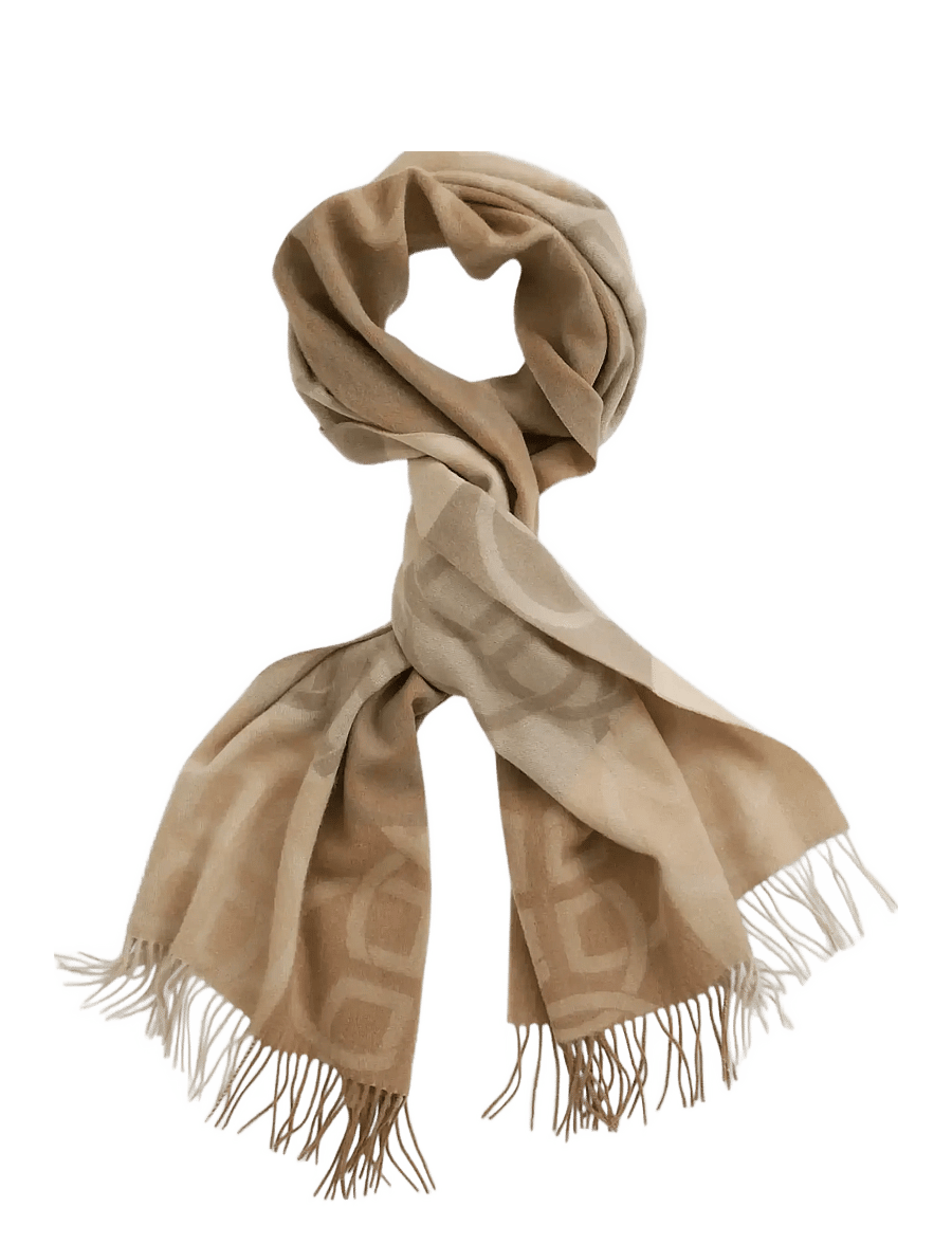Gant - MONOGRAM WOOL SCARF - halsdukar - warm khaki - 2