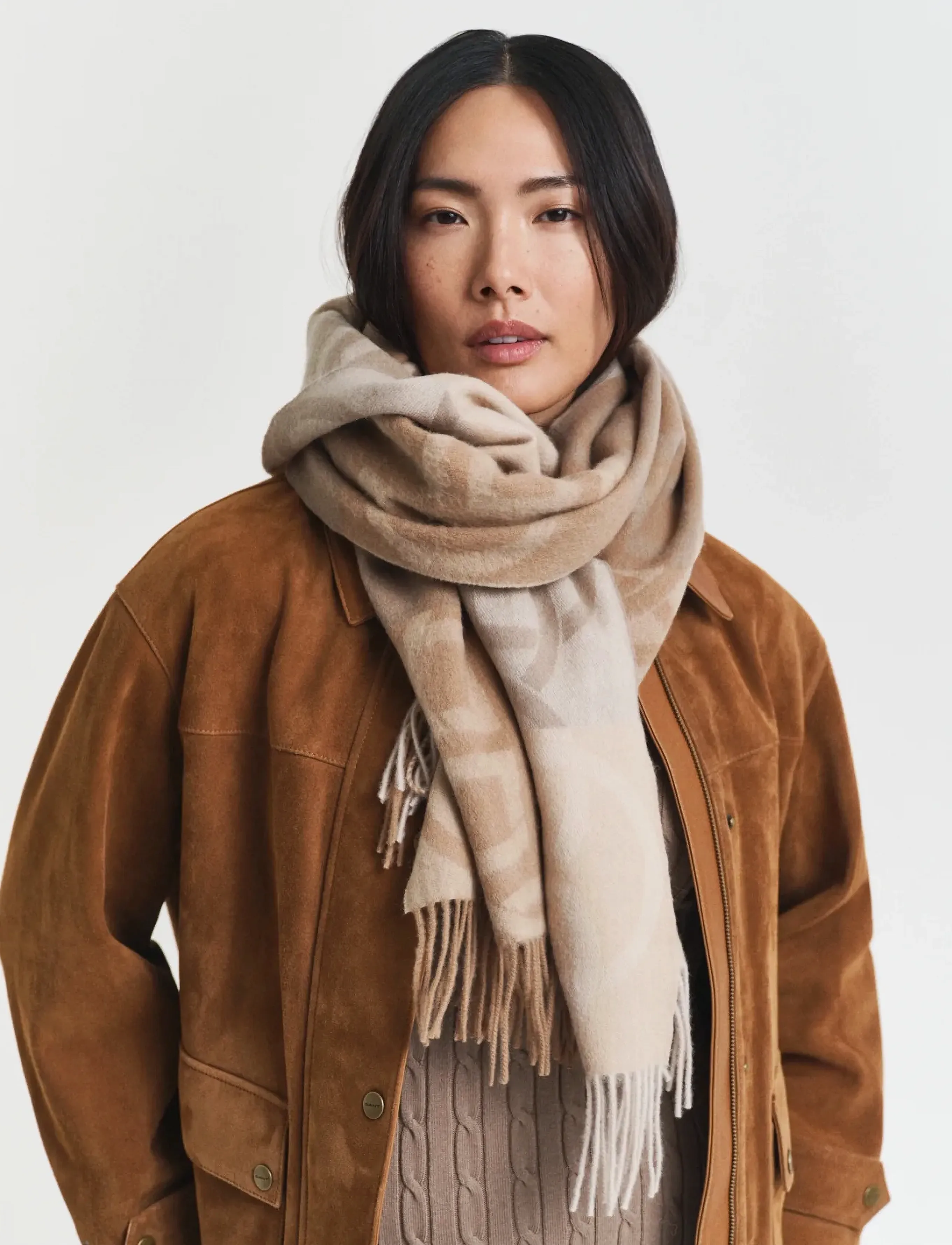 Monogram Wool Scarf