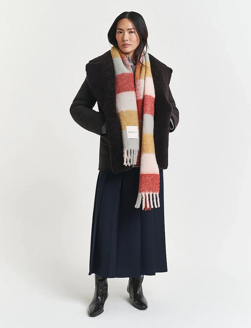 GANT - ALPACA WOOL CHECK SCARF - halsdukar - multicolor - 0