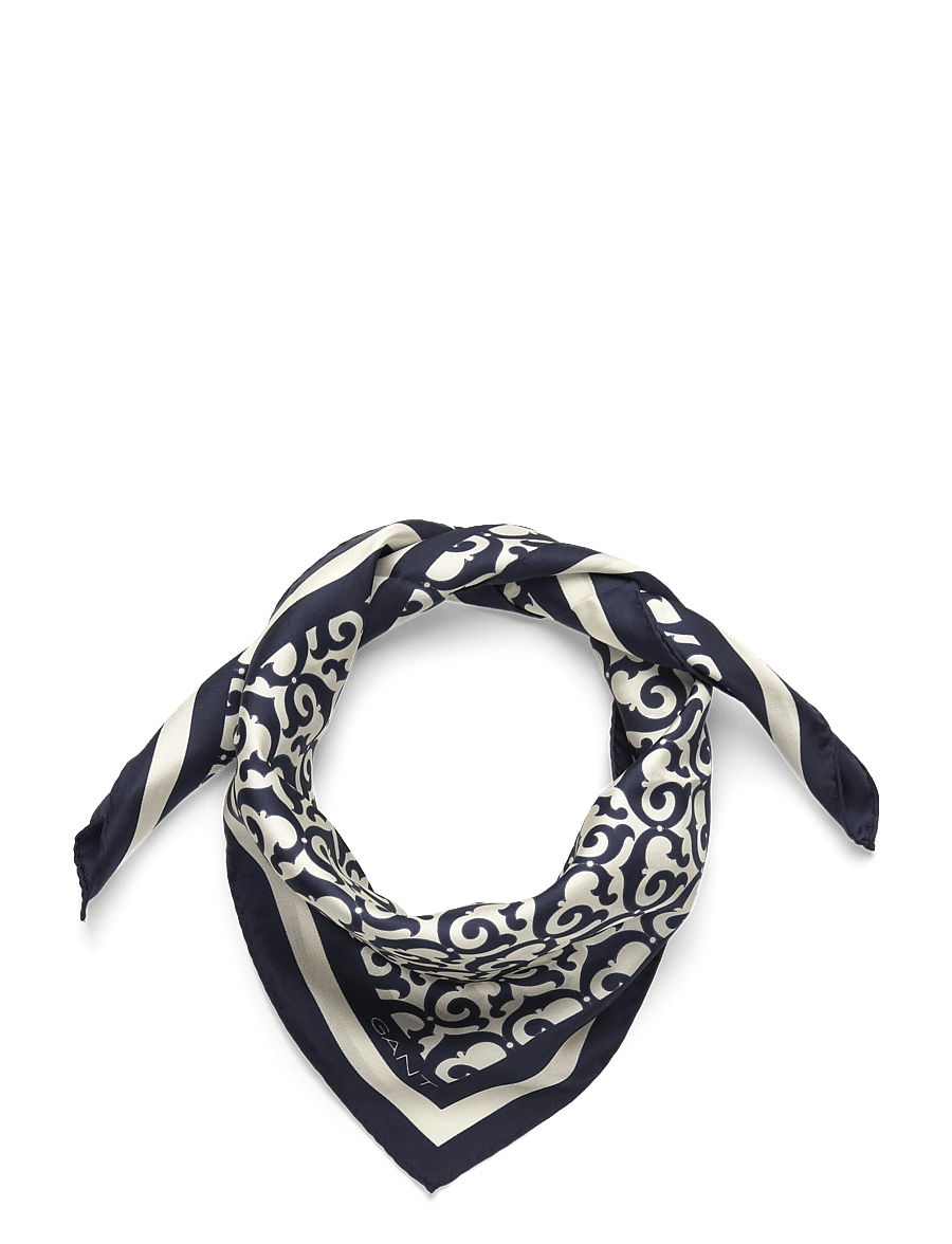 Gant - G PRINT SILK SCARF - kerged sallid - evening blue - 0