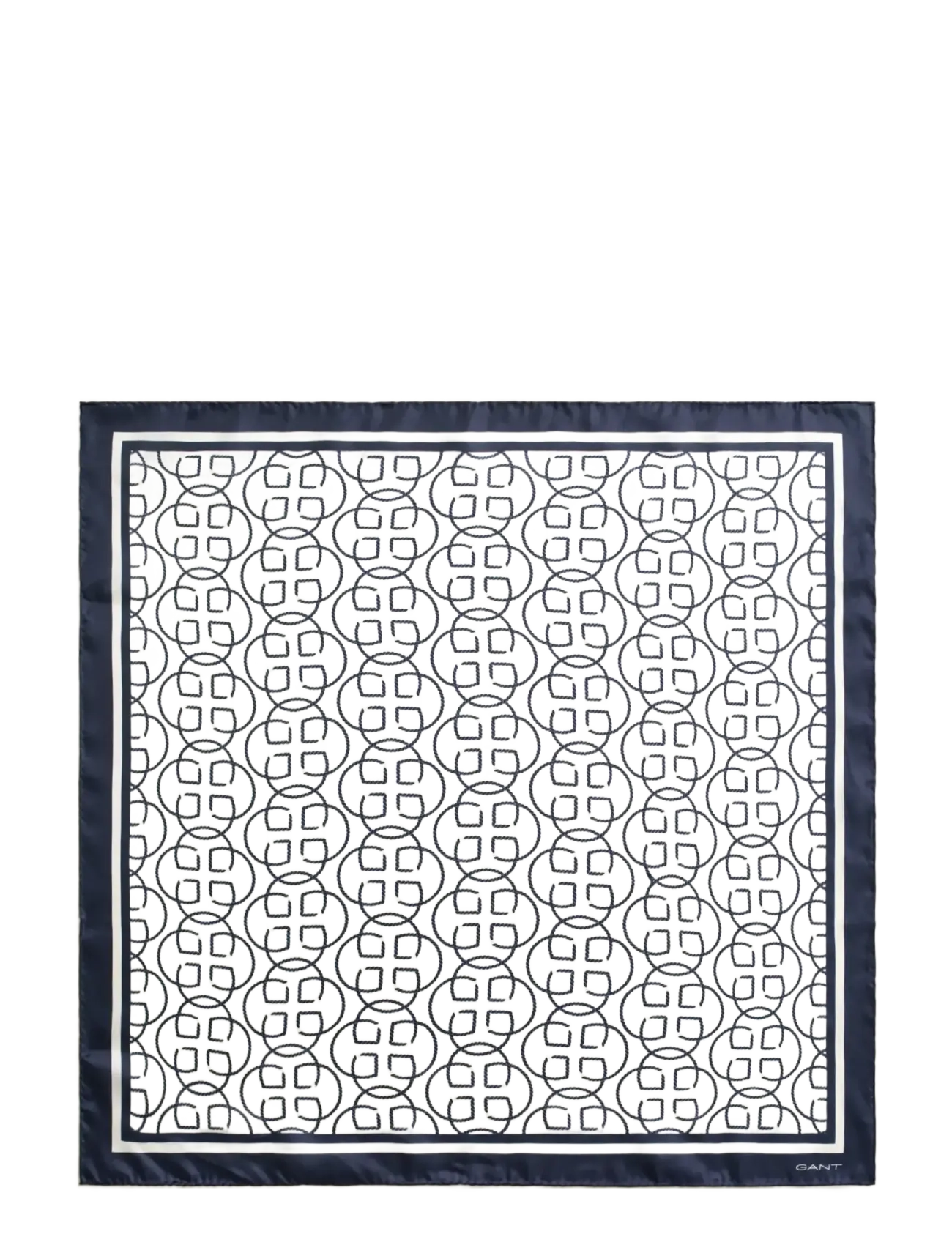 Gant - MONOGRAM PRINT SILK SCARF - cream - 1