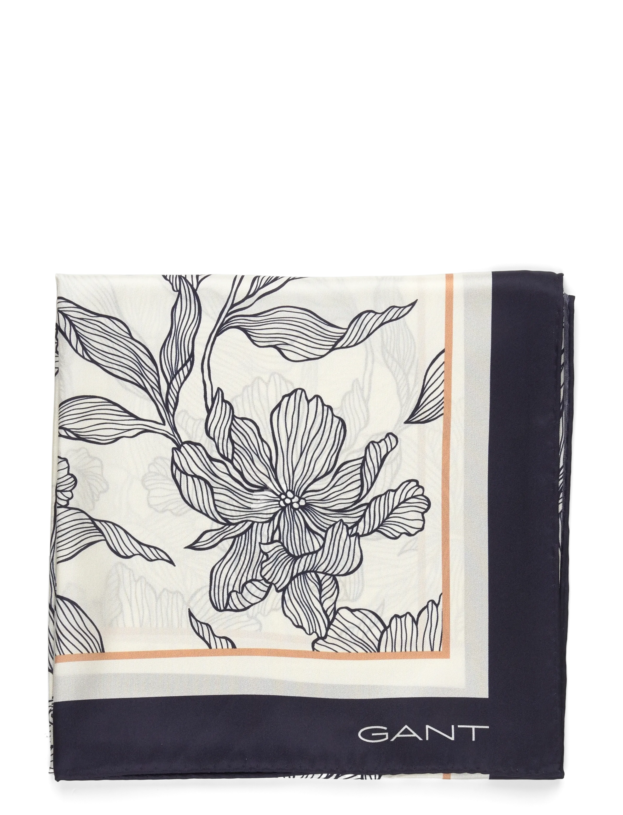 Gant - FLORAL PRINT SILK SCARF - evening blue - 1