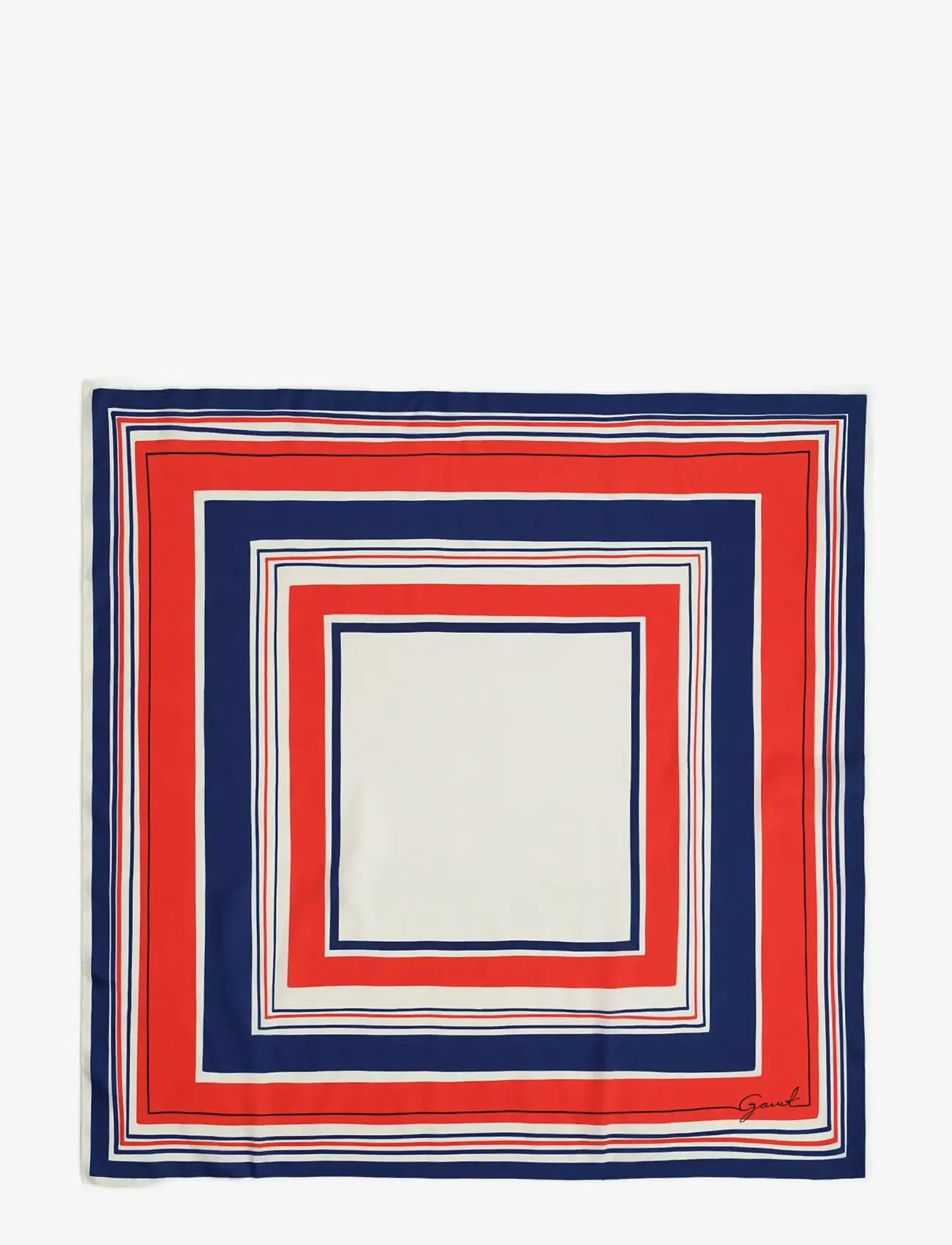 Gant - NAUTICAL STRIPE PRINT SILK SCARF - perfect red - 1