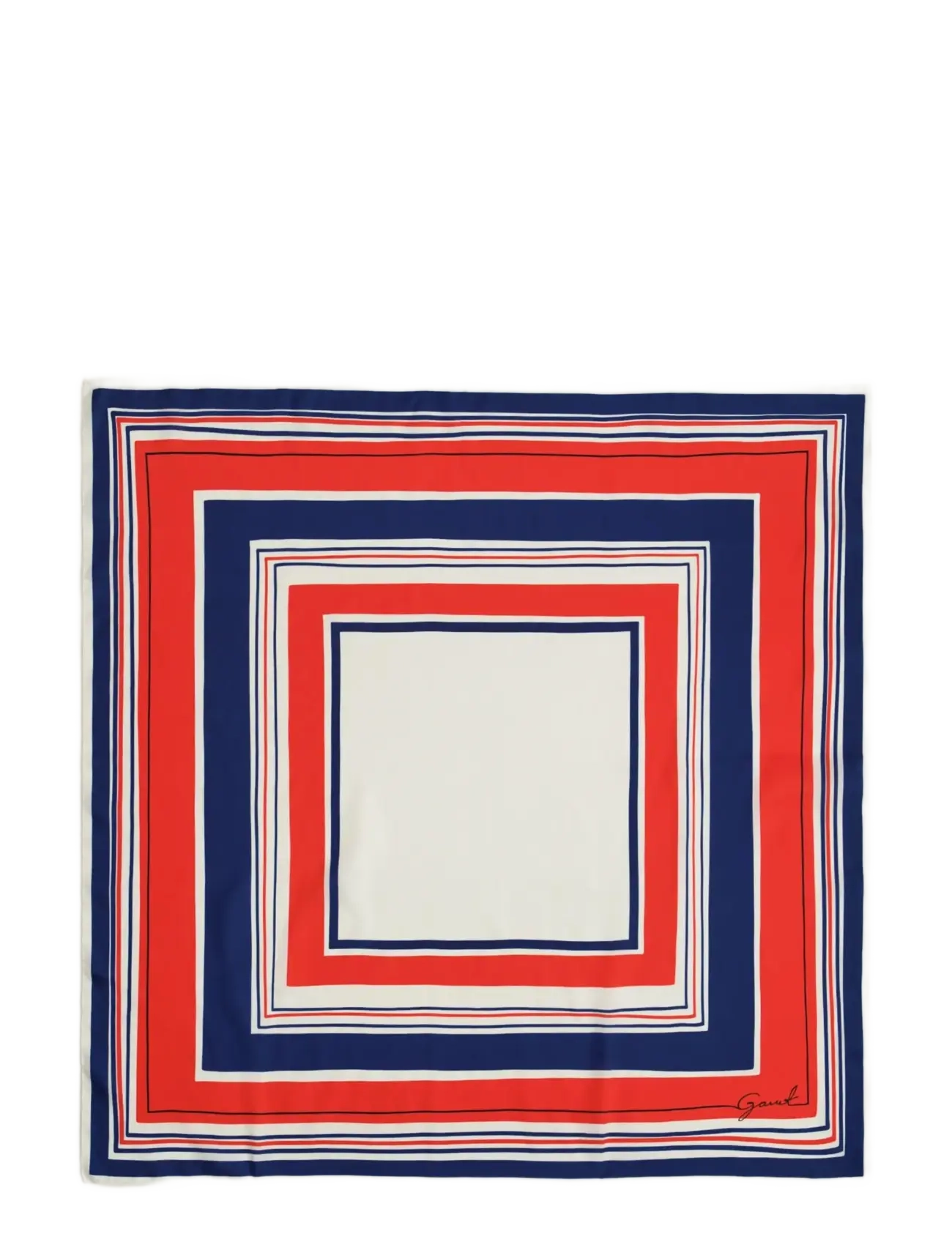 Gant NAUTICAL STRIPE PRINT SILK SCARF - Accessoires - PERFECT RED / red