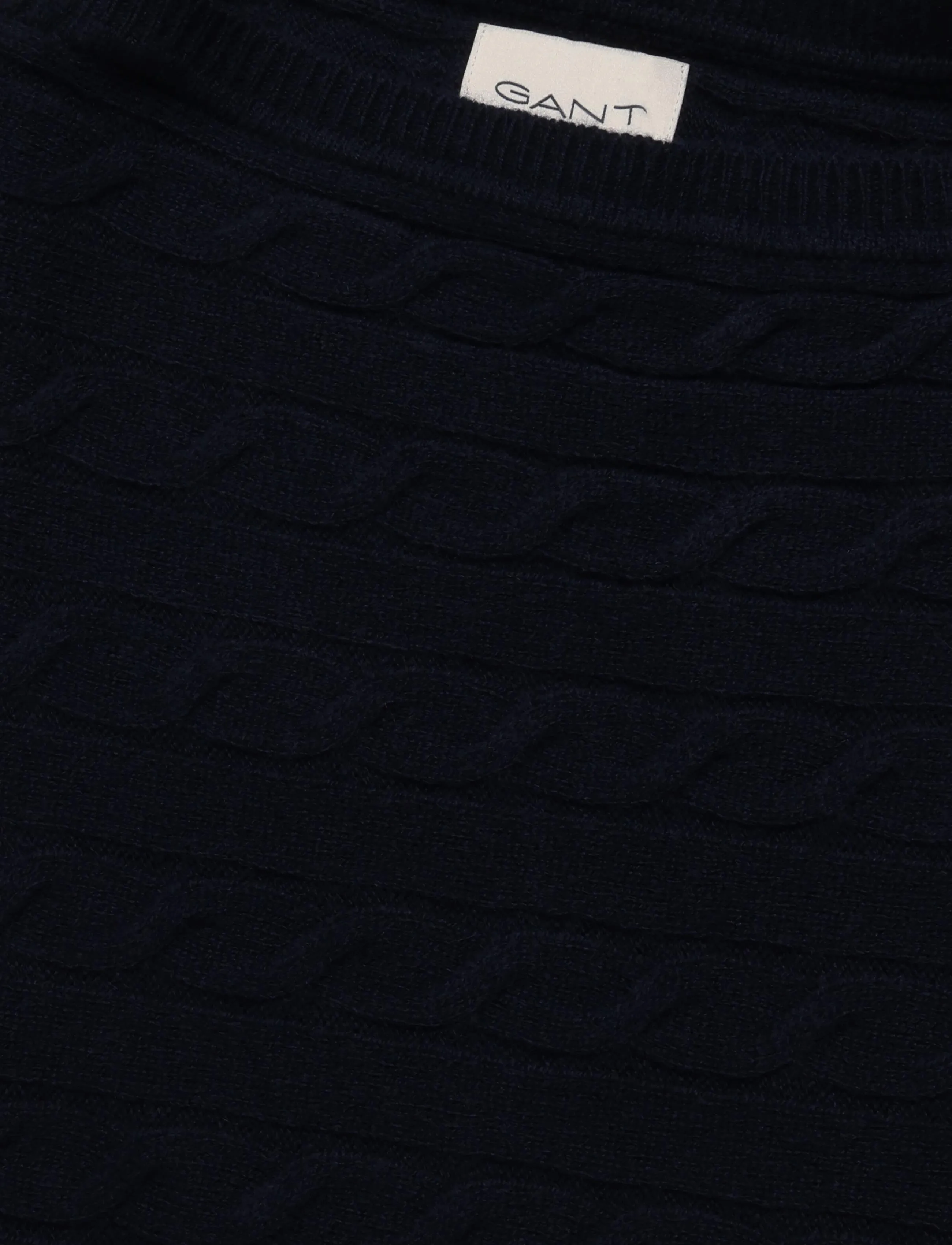Gant - WOOL CABLE PONCHO - talvejoped - evening blue - 2