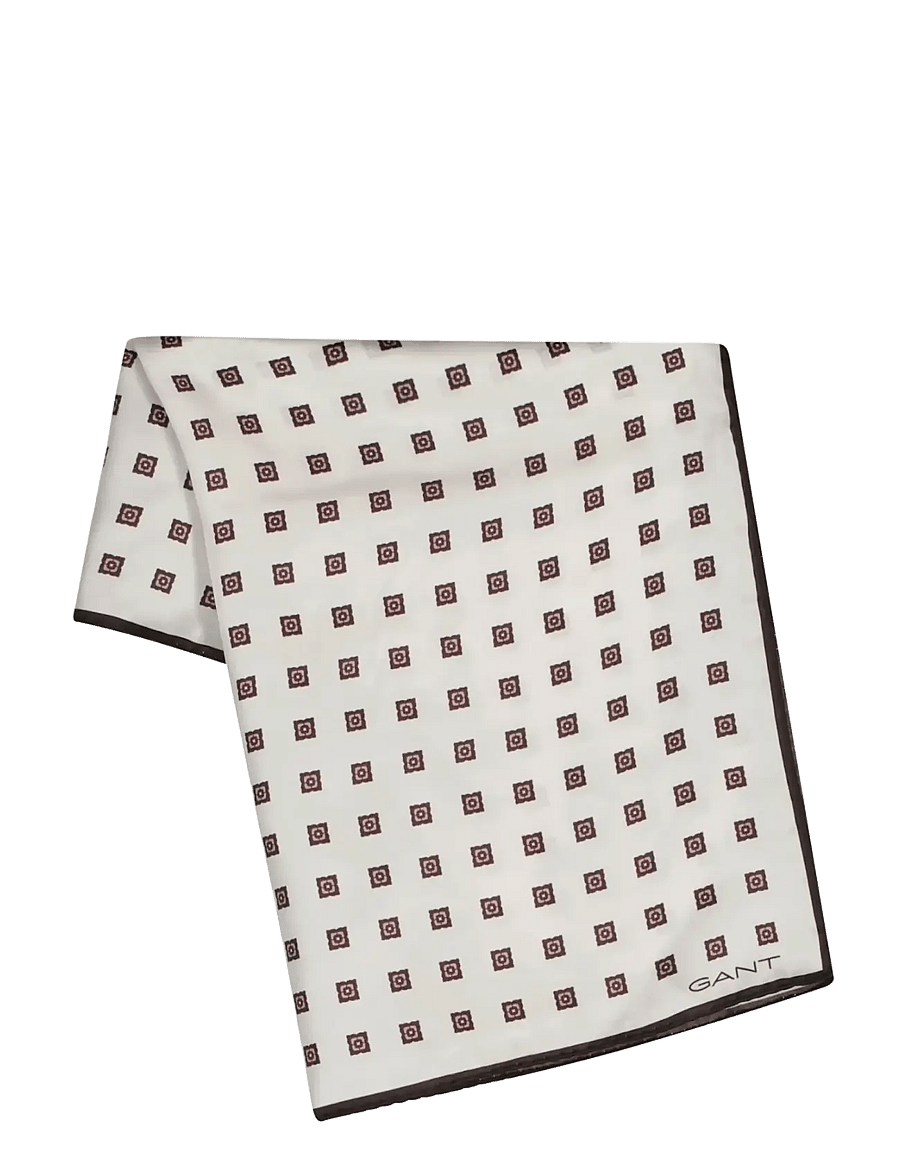 Gant - FOULARD PRINT SILK SCARF - kerged sallid - eggshell - 0