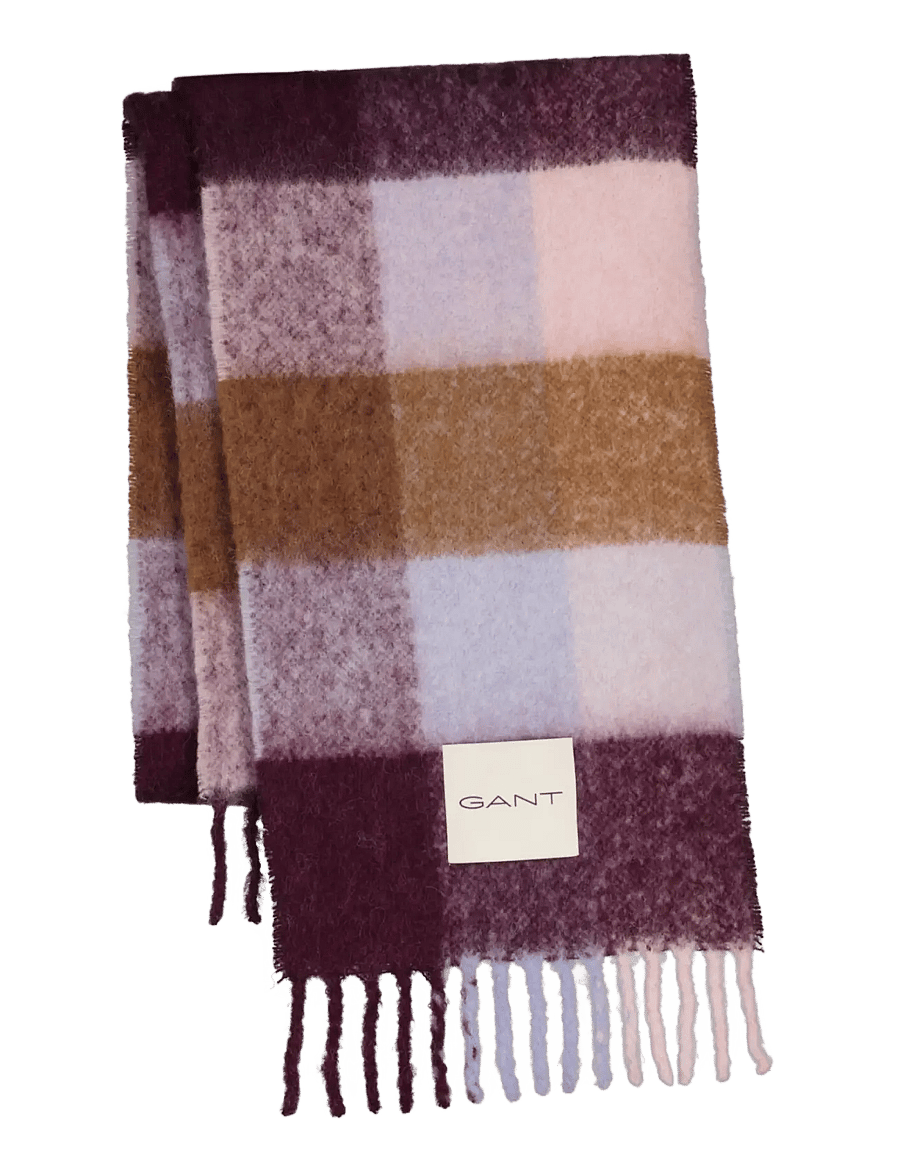 Gant - ALPACA CHECK WOOL SCARF - multicolor - 0