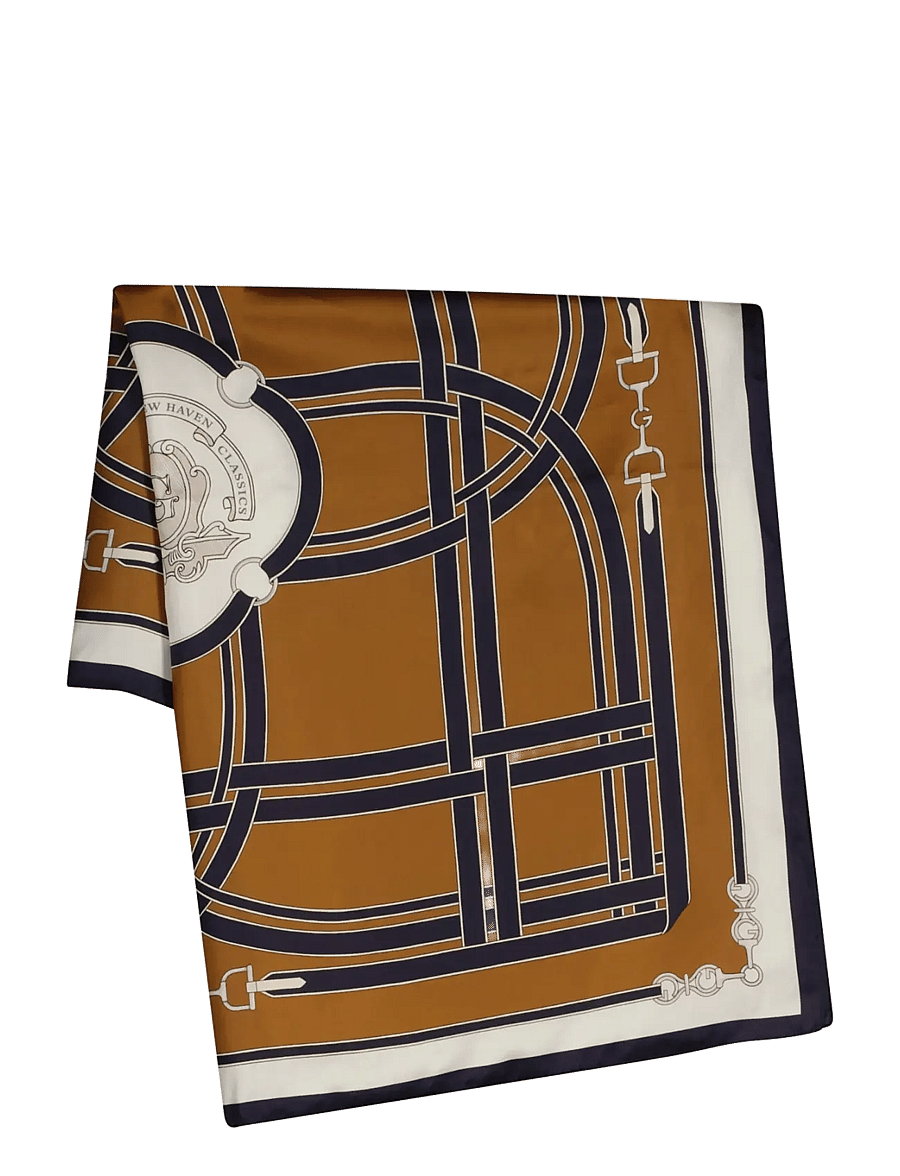 Gant - CHAIN PRINT SILK SCARF - schals - caramel brown - 0