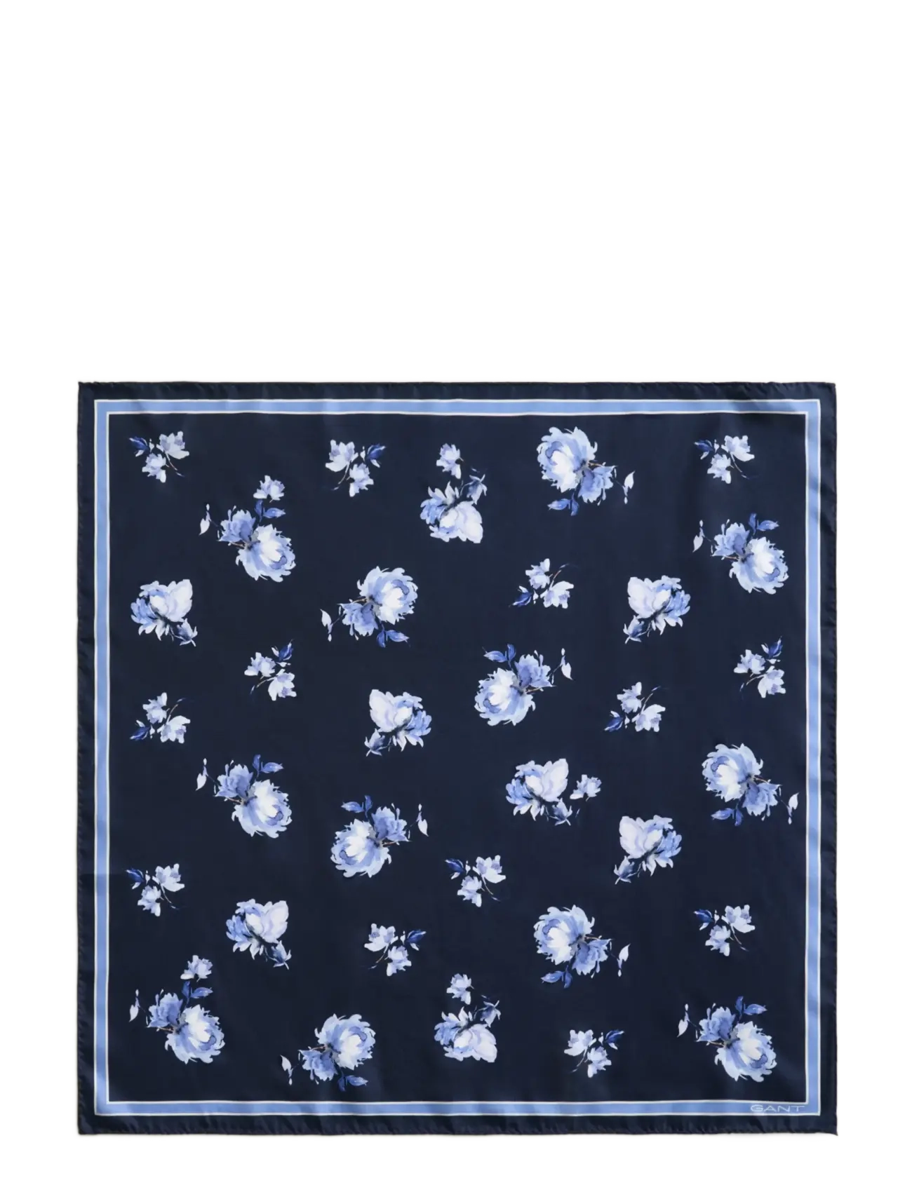 GANT Floral Print Silk Schal Navy - One Size - Damen