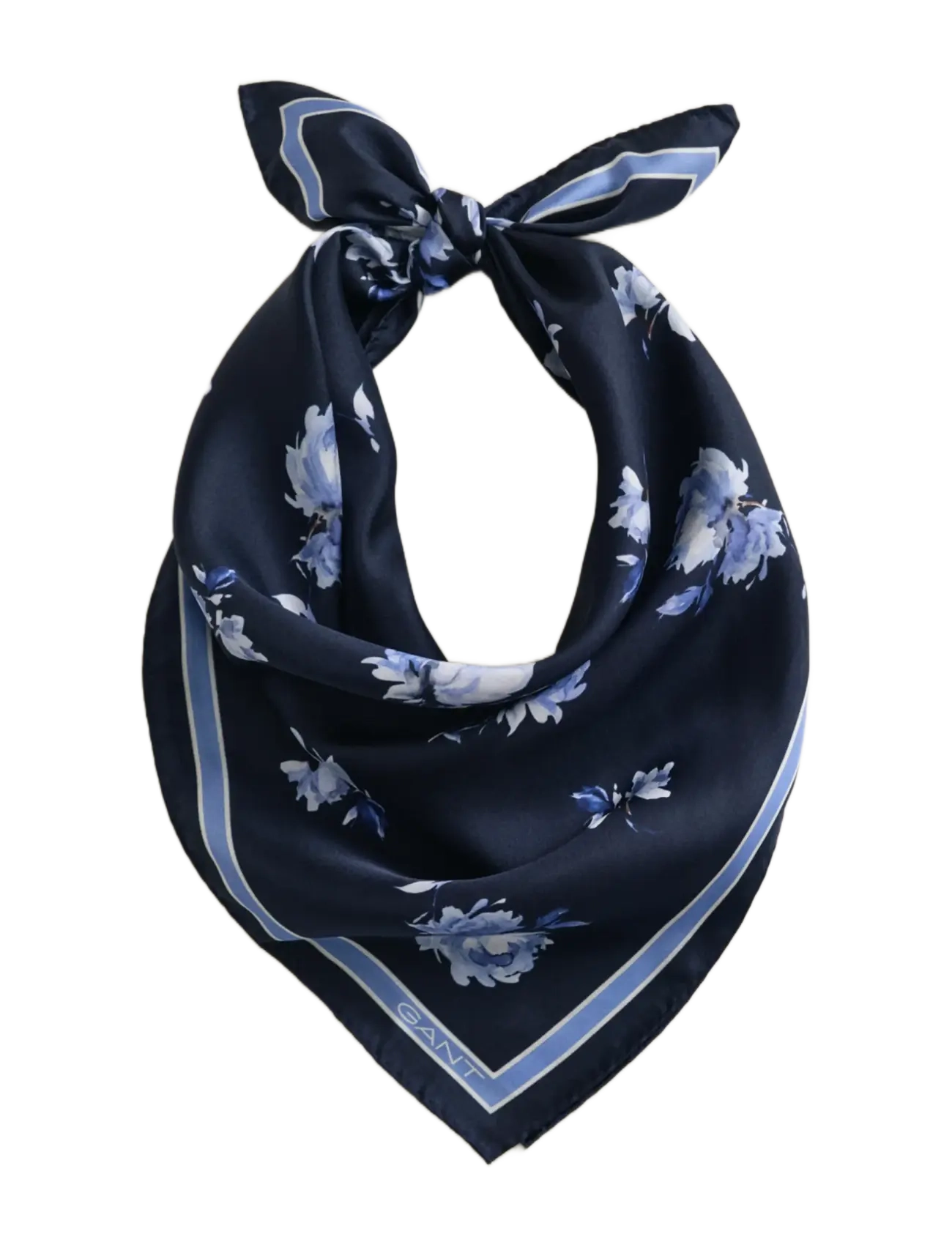 Gant - FLORAL PRINT SILK SCARF - tynde tørklæder - evening blue - 2