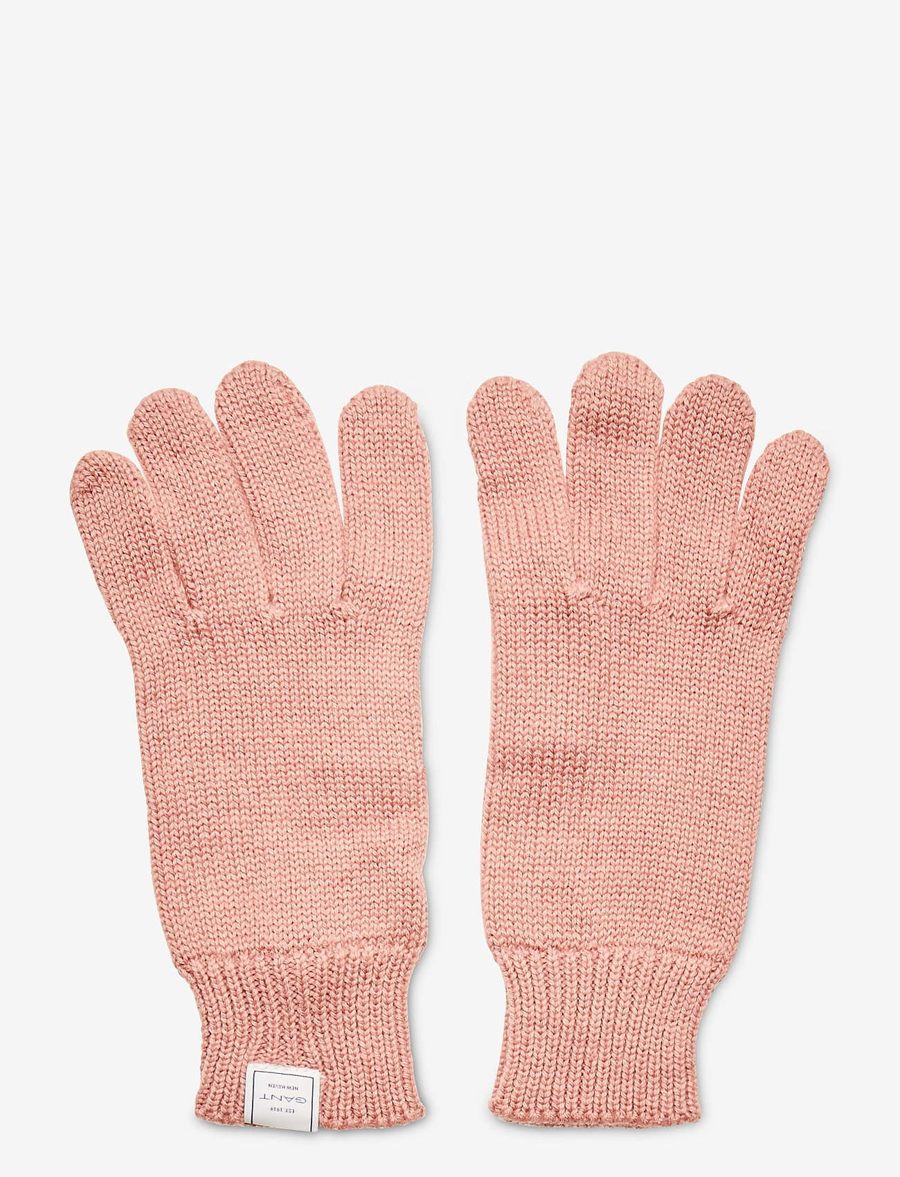GANT - D1. RIB KNIT GLOVES - ash rose - 0