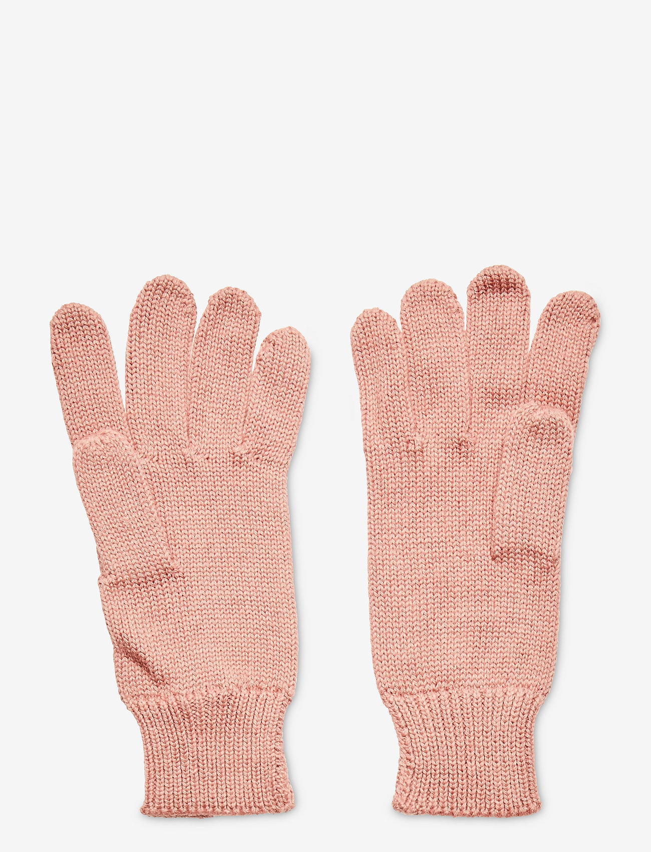 GANT - D1. RIB KNIT GLOVES - ash rose - 1