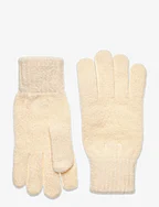 D1. SOFT MIX RIB KNITTED GLOVES - CREAM