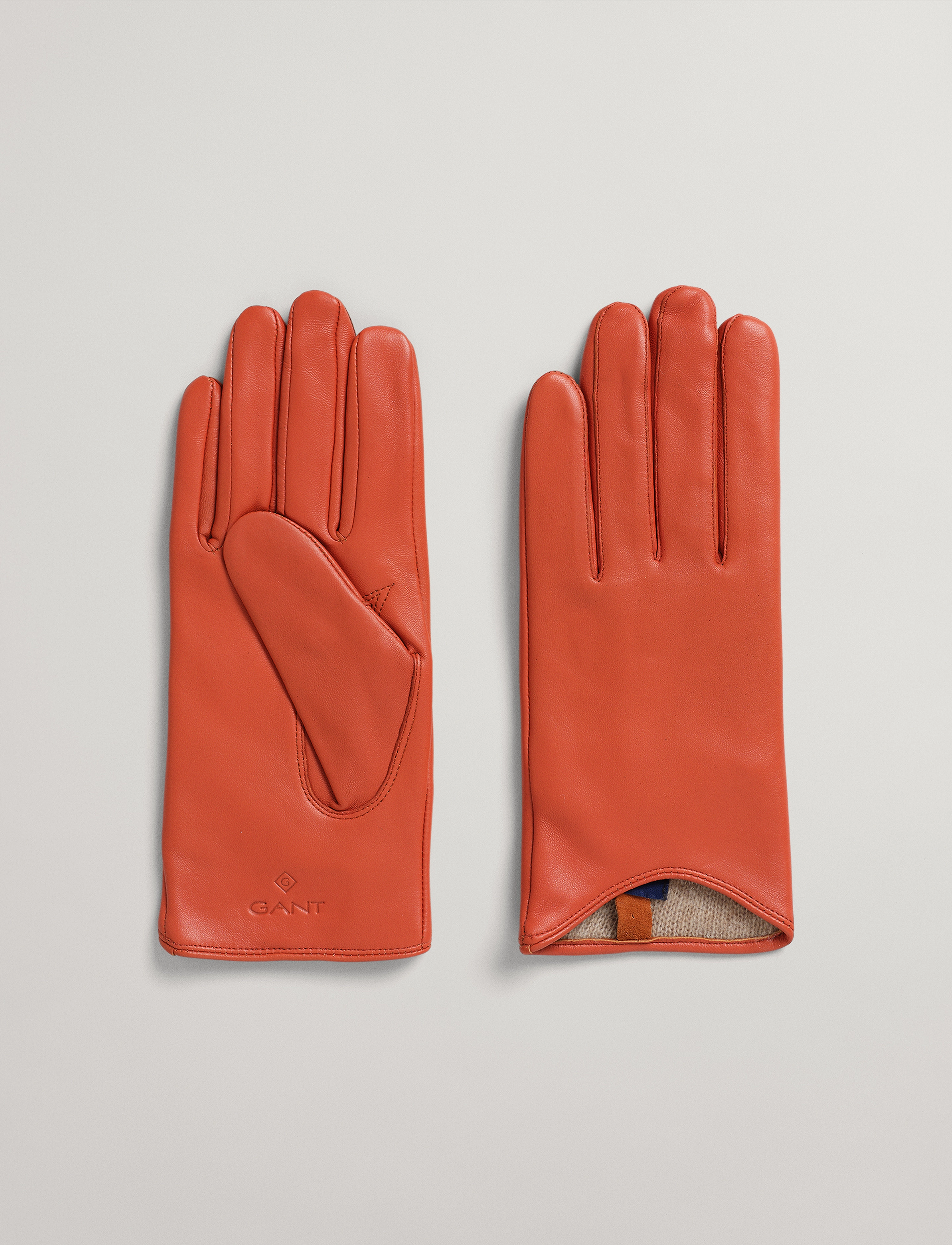 GANT - LEATHER GLOVES - golden orange - 1