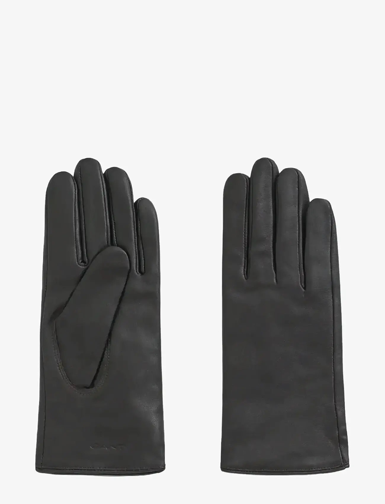 GANT - CASHMERE LINED LEATHER GLOVES - deep brown - 0