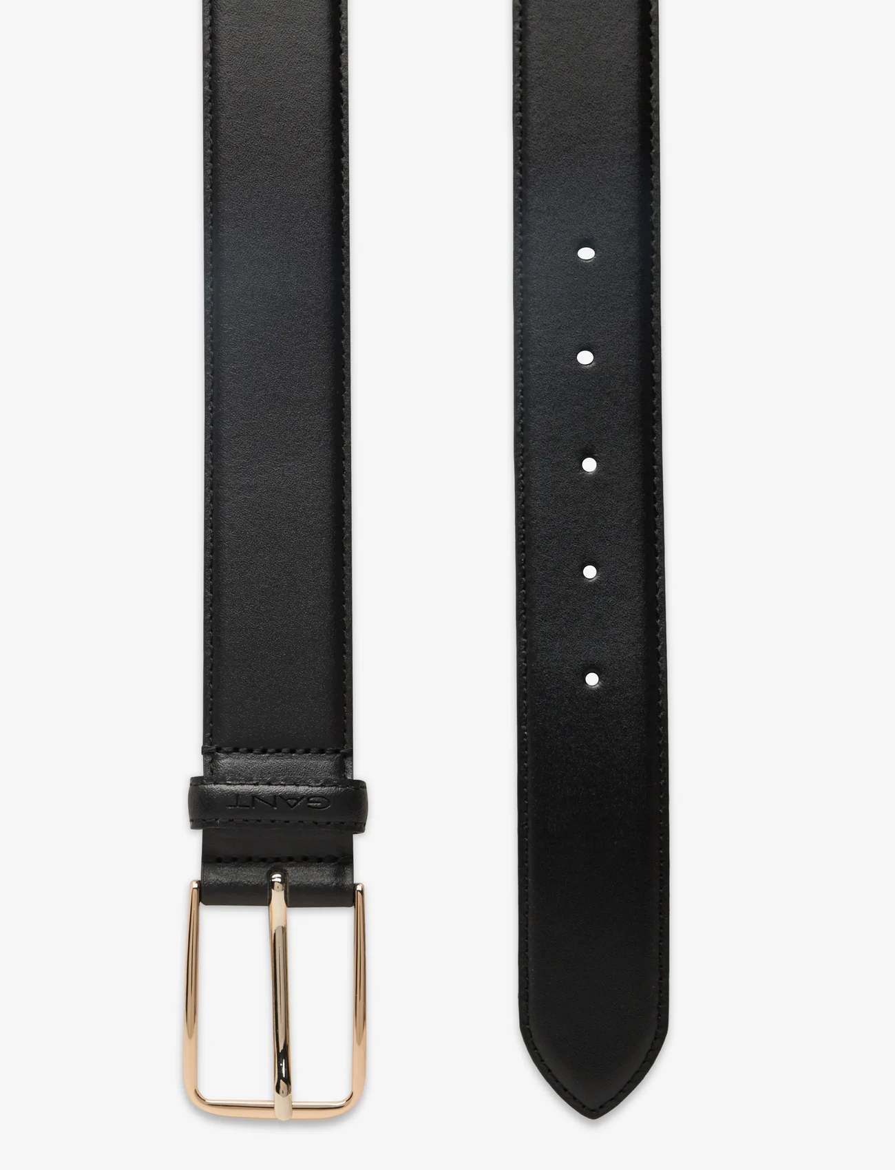 GANT - LEATHER BELT - belts - black - 1