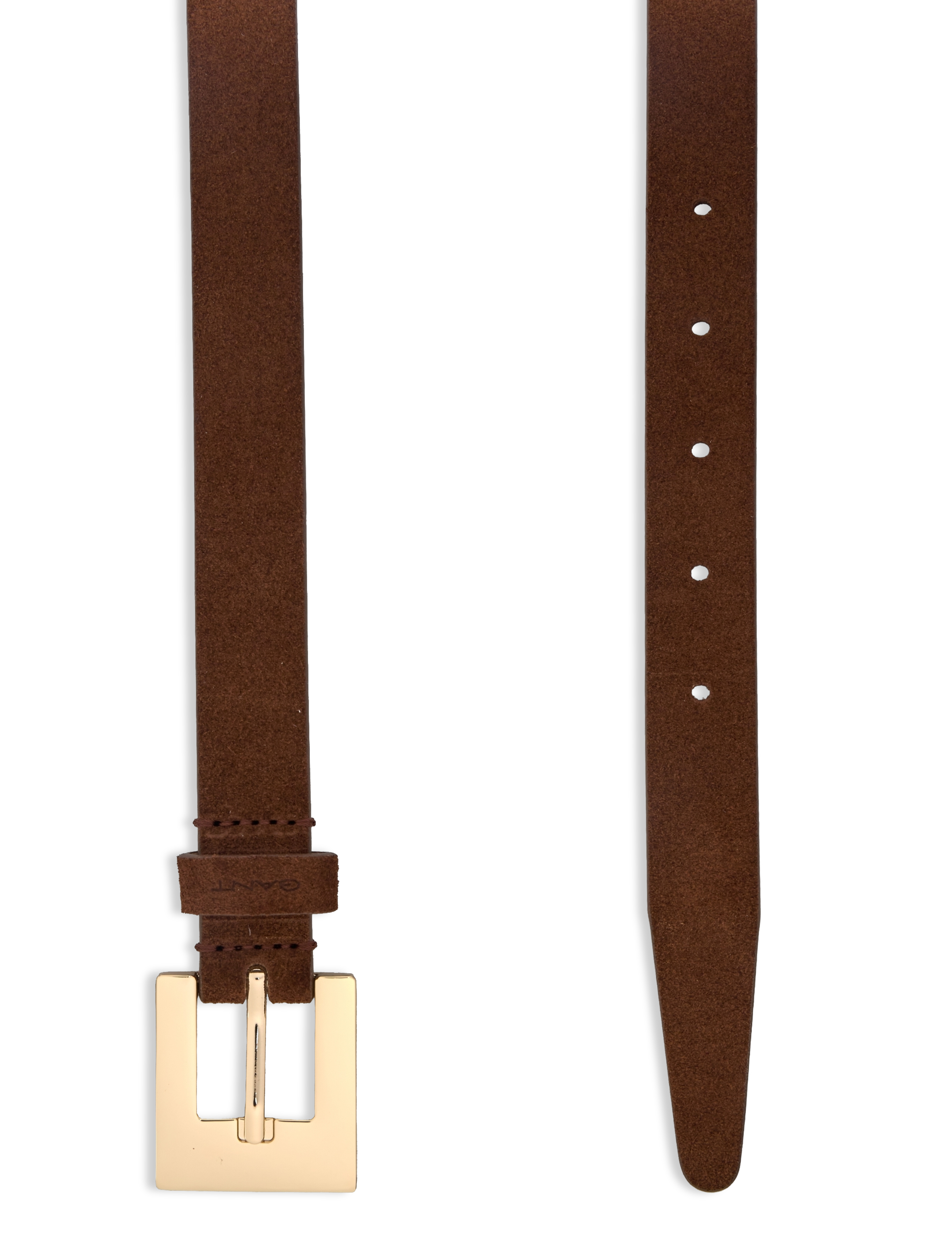 GANT - SLIM SUEDE BELT - cacao - 1