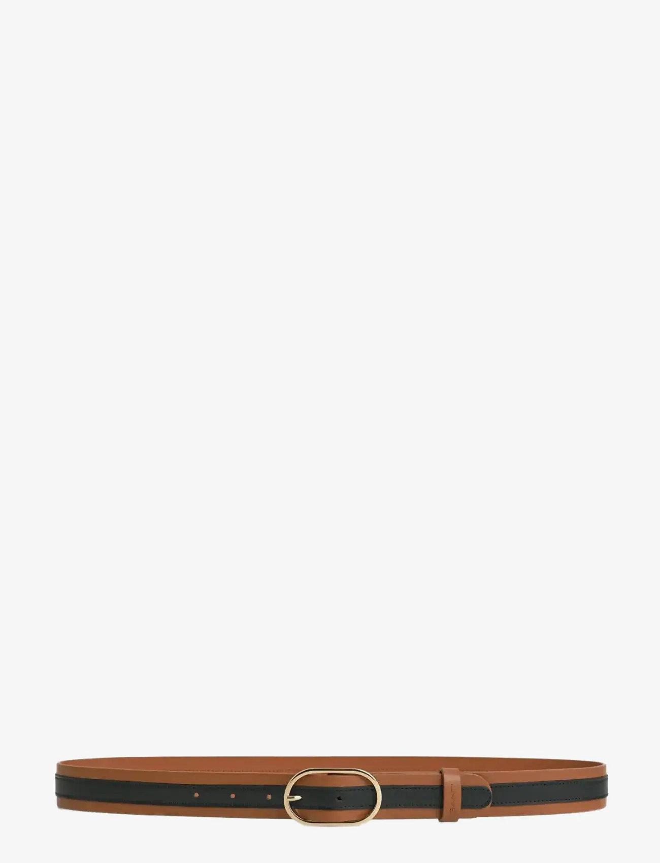 GANT - STRIPE LEATHER BELT - casual gürtel - cognac - 0