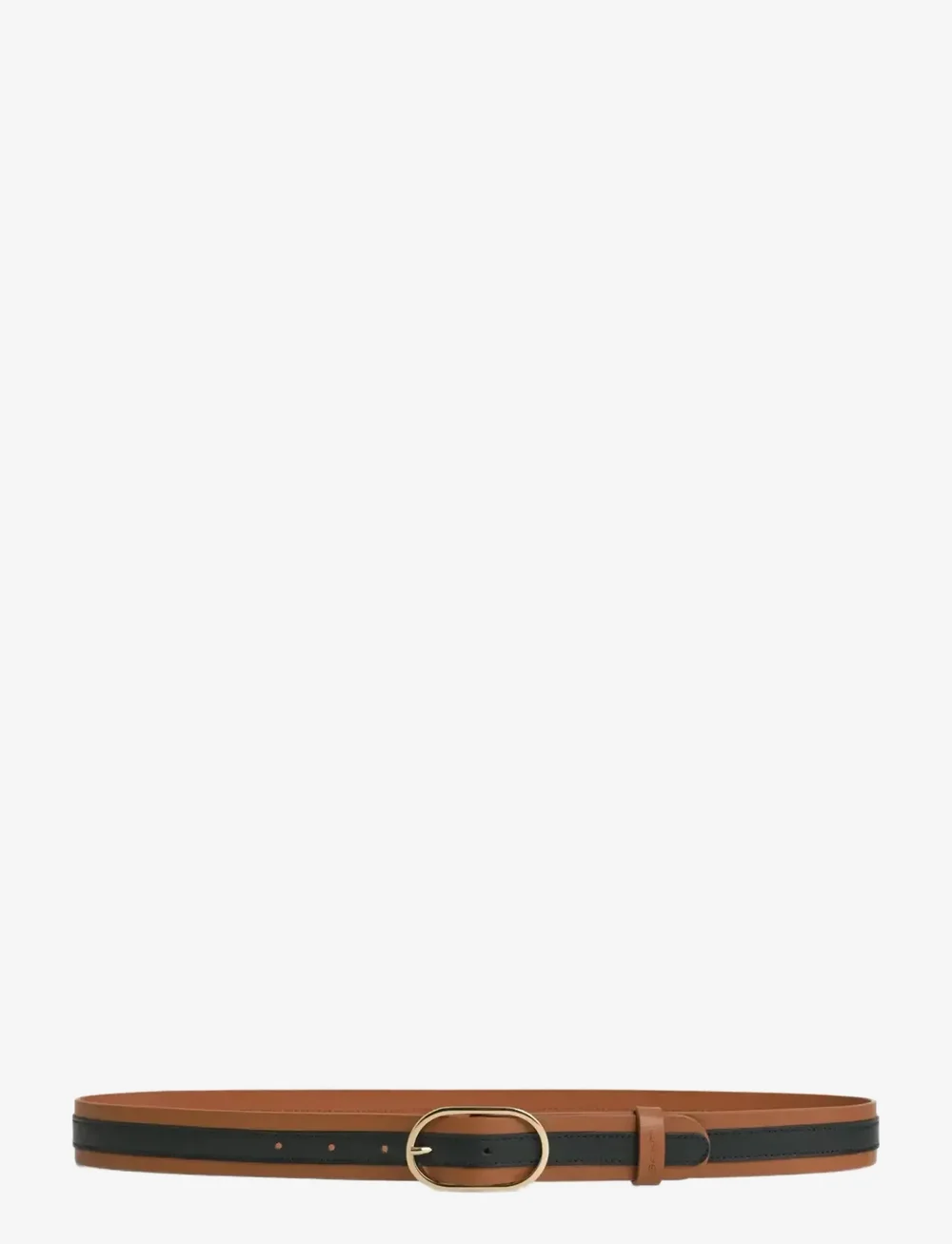 GANT - STRIPE LEATHER BELT - vardagsskärp - cognac - 0