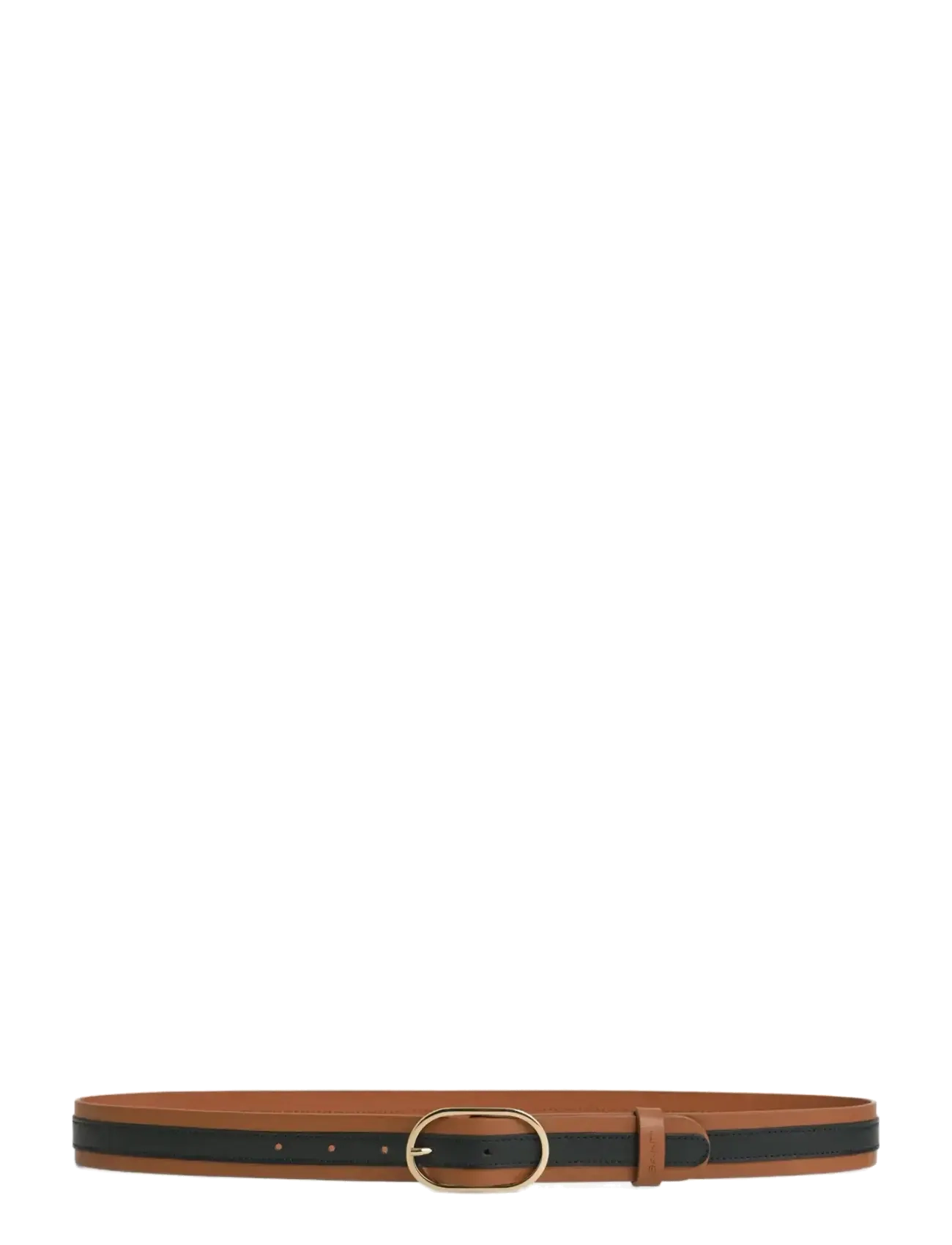 Gant STRIPE LEATHER BELT - Accessoires - COGNAC / brown