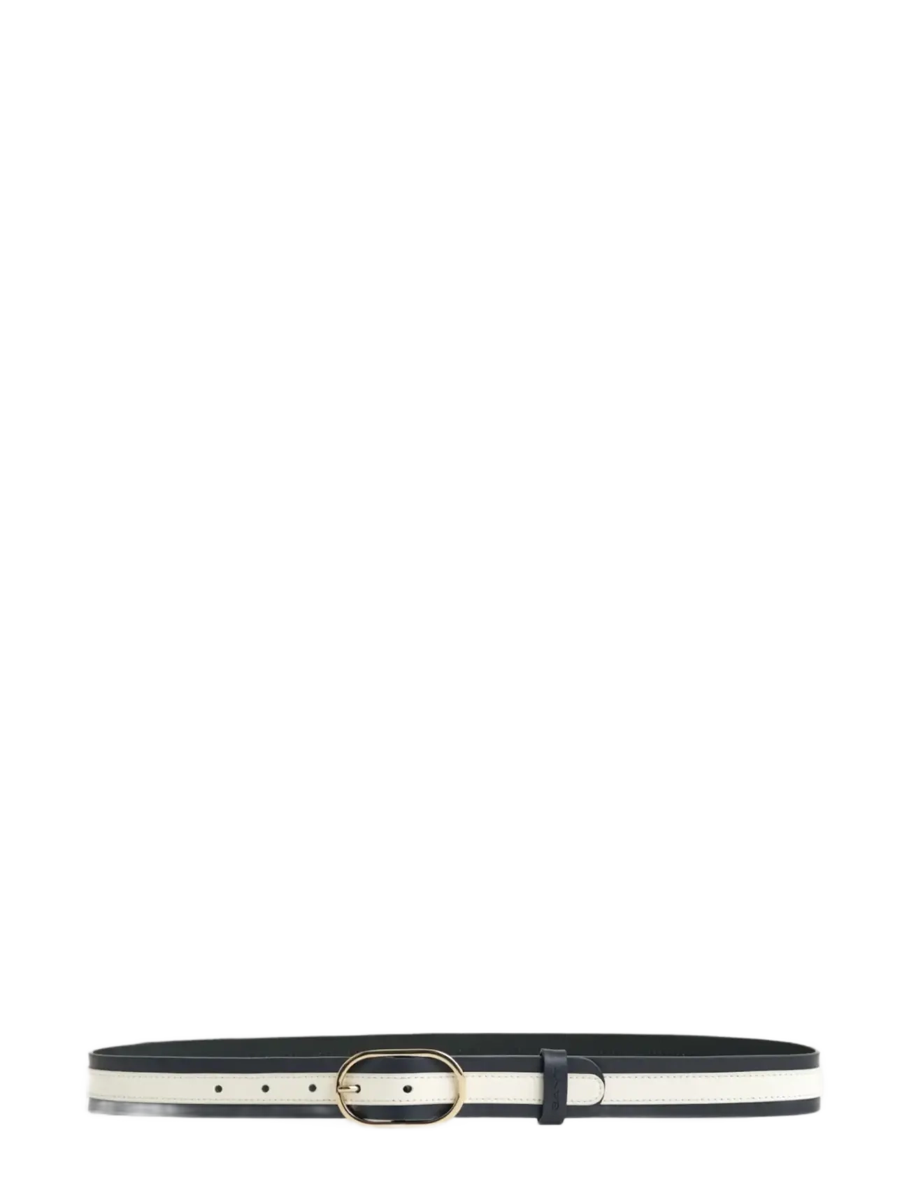 Gant Stripe Leather Belt, 85, Navy, Belts > Casual Belt, Dame